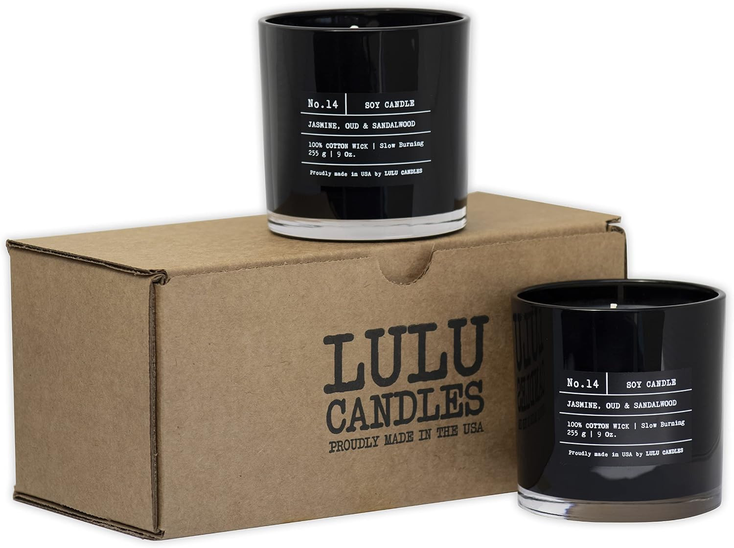 | Jasmine, Oud & Sandalwood | Luxury Scented Soy Jar Candle | Hand Poured in the