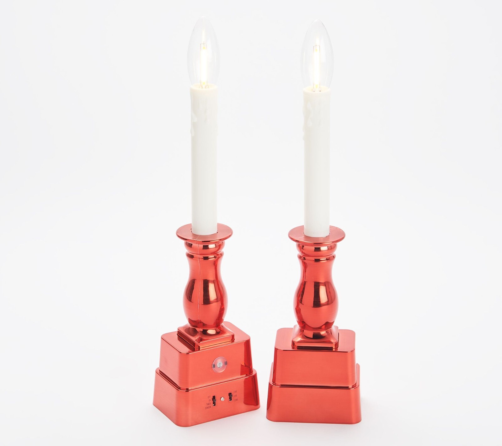 Bethlehem Lights SET-OF-2 Cordless Holiday Window Candles, Battery Timer H263201