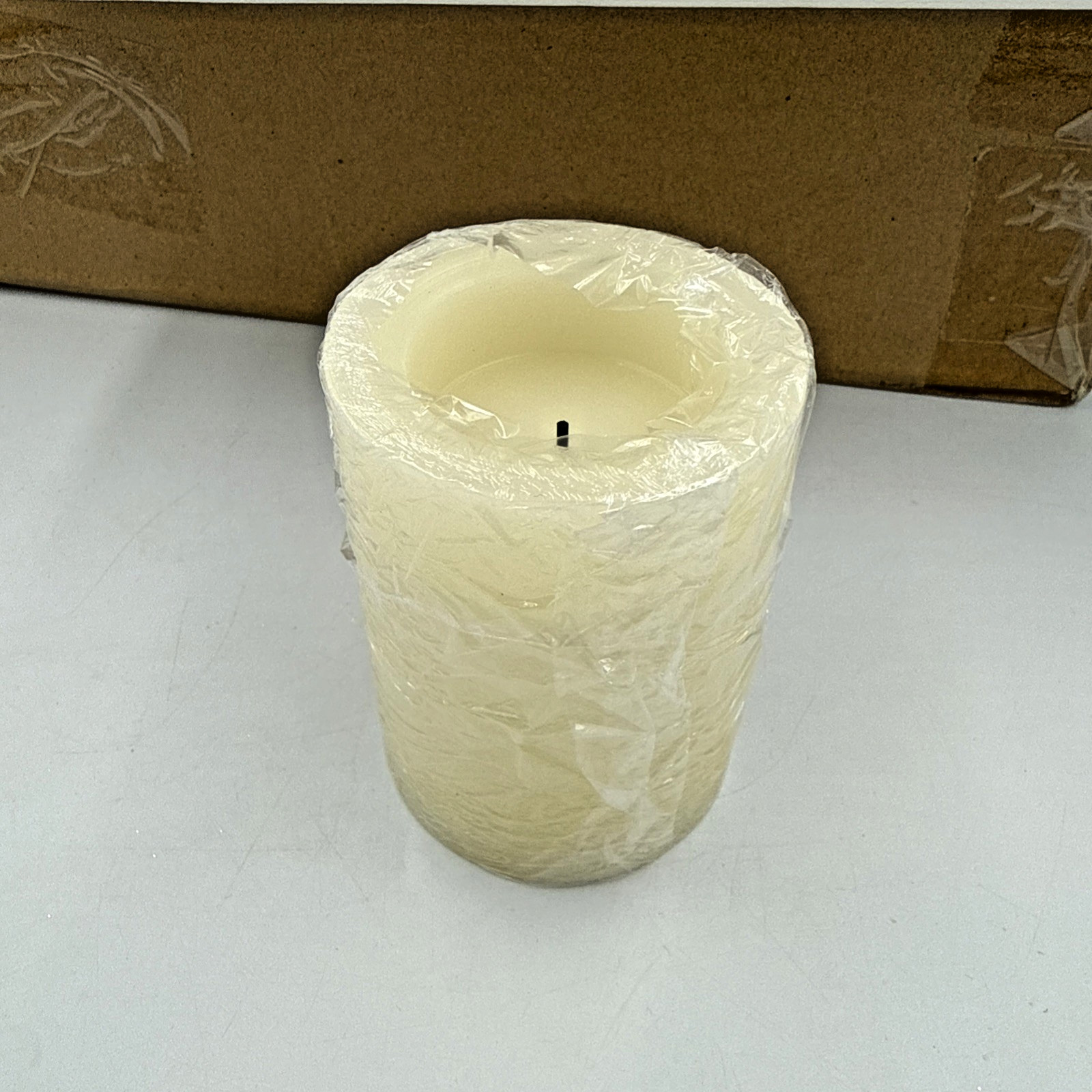 5-Pack Flameless LED Pillar Candles Real Wax Moving Flame Set NIB