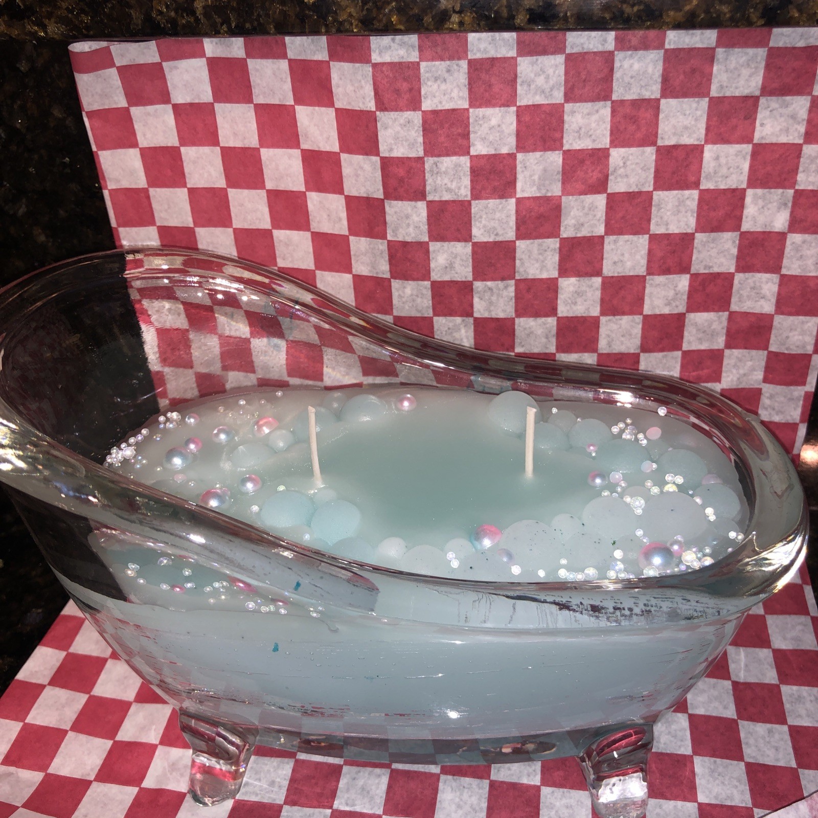 Handmade Candle Scented “Warmth” Bubble Bath Bathtub Bubbles Bathroom