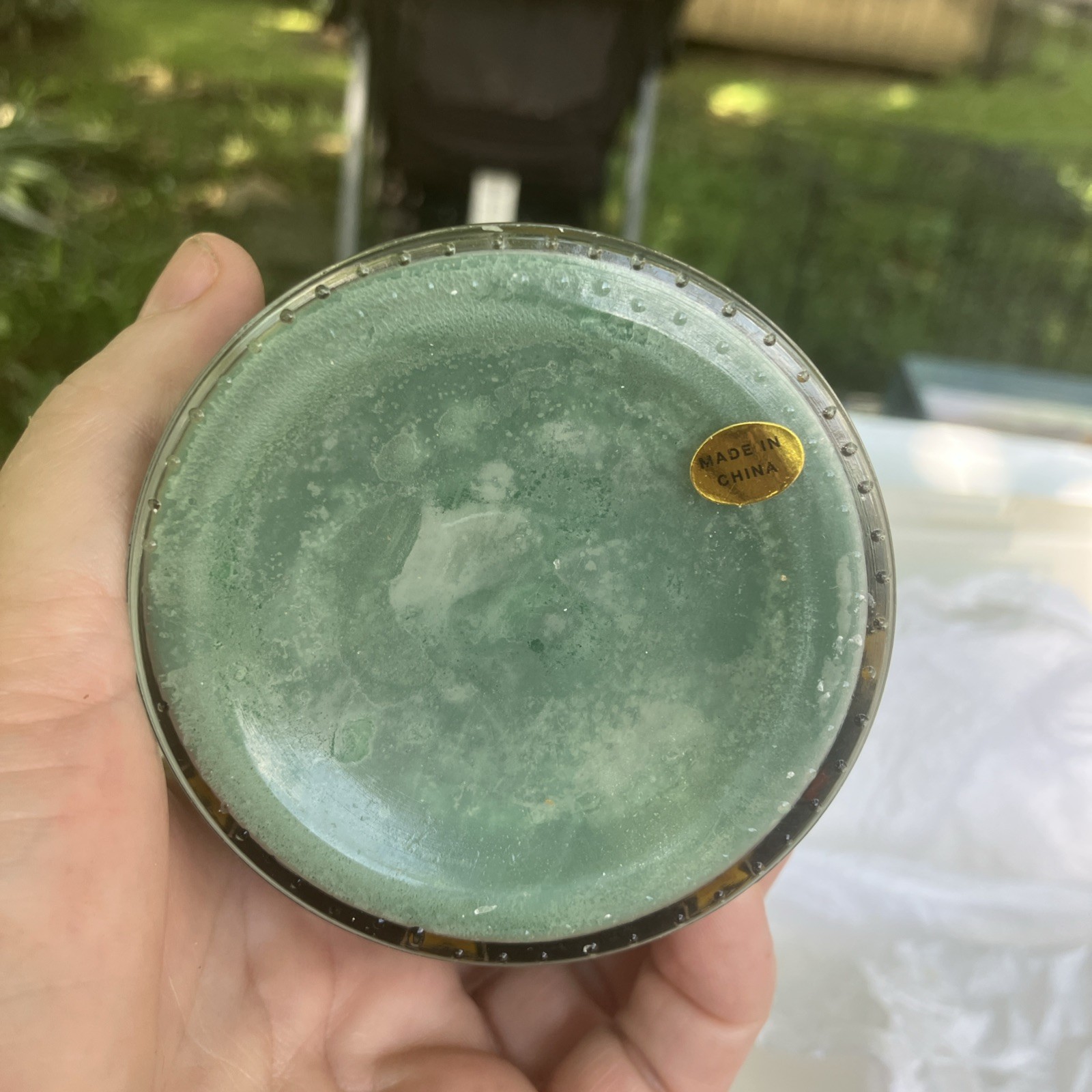 Holiday Themed Candle In Glass Jar 2 1/2 Inches Tall