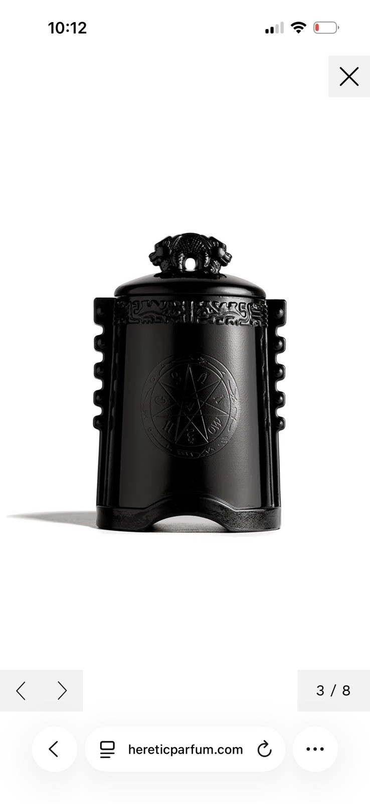 Nosferatu HERETIC CANDLE + PARFUM Bundle of 2 New In Box