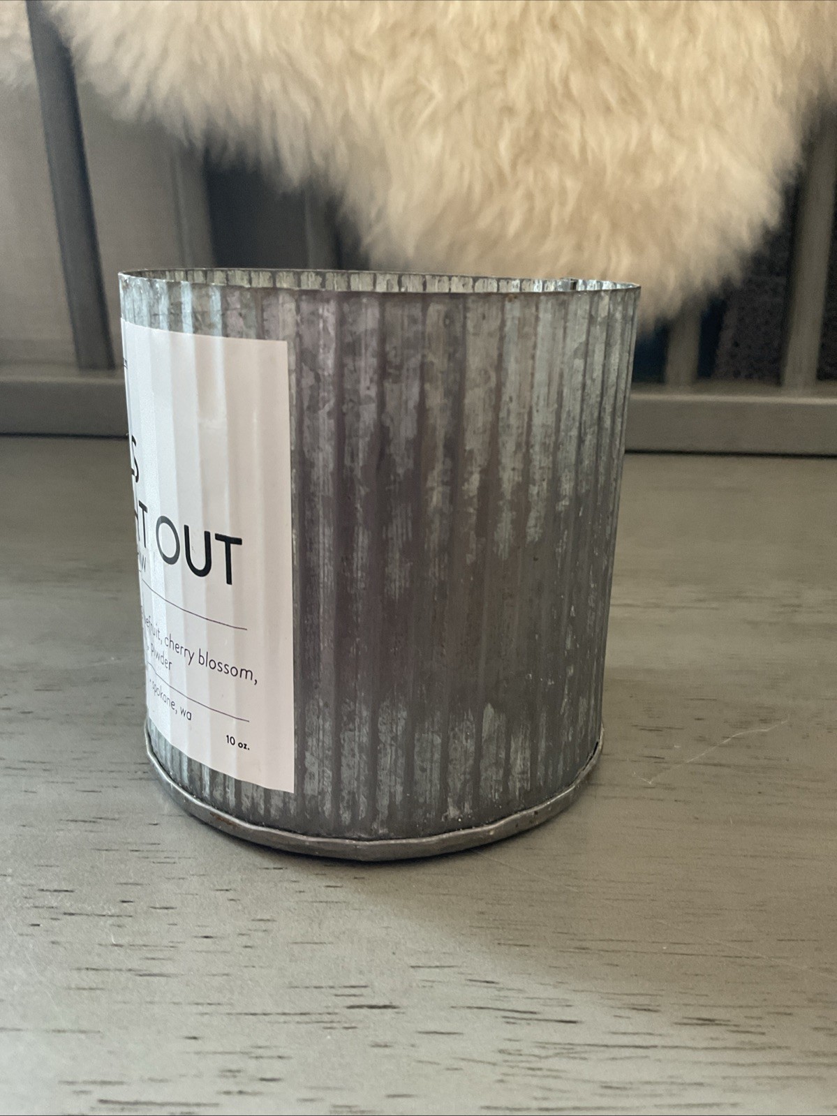 Anchored Northwest Girls Night Out Soy Wood Wick Candle Galvanized Farmhouse 10o