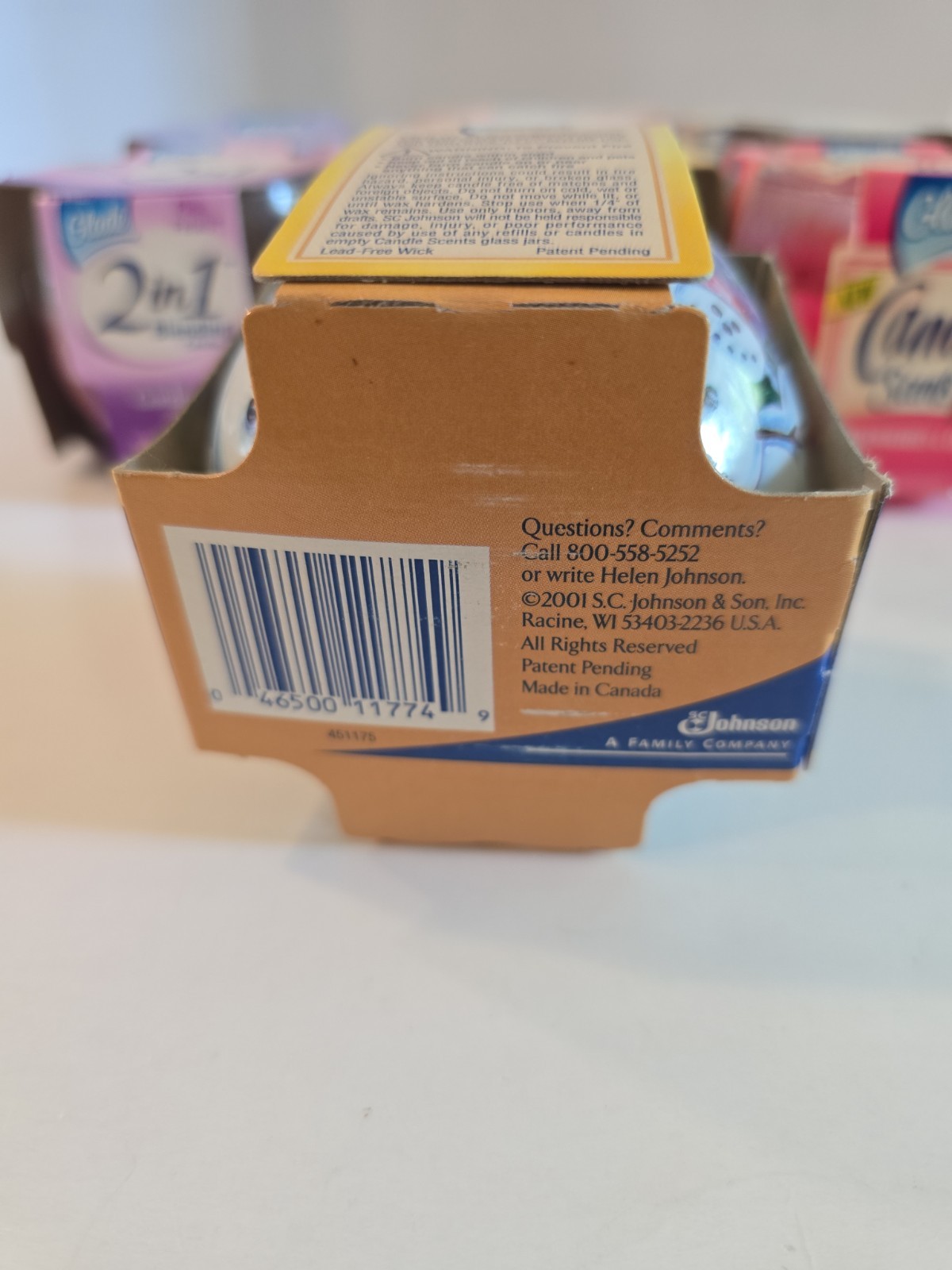 Glade Lot Of 7 Vintage Scented 4oz Candles NOS Scents Holiday New 2 In 1