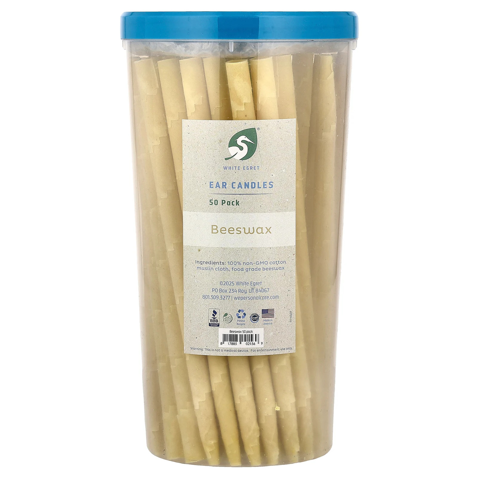 Ear Candles, Beeswax, 50 Pack