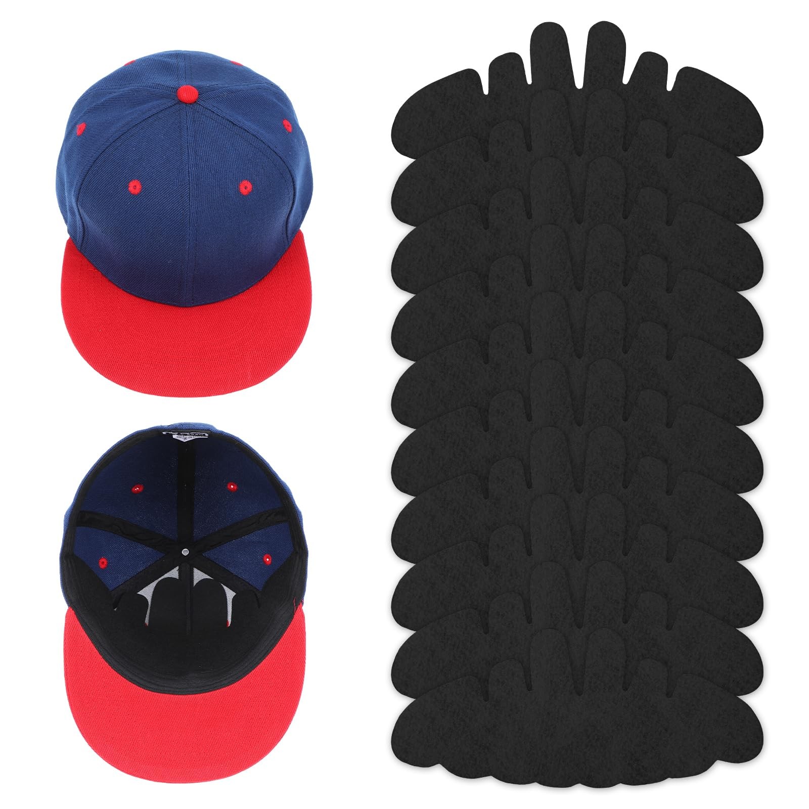 HJZHII 10Pcs Baseball Caps Inserts, Washable Hat Felt Shapers Flexible Hat Sw…
