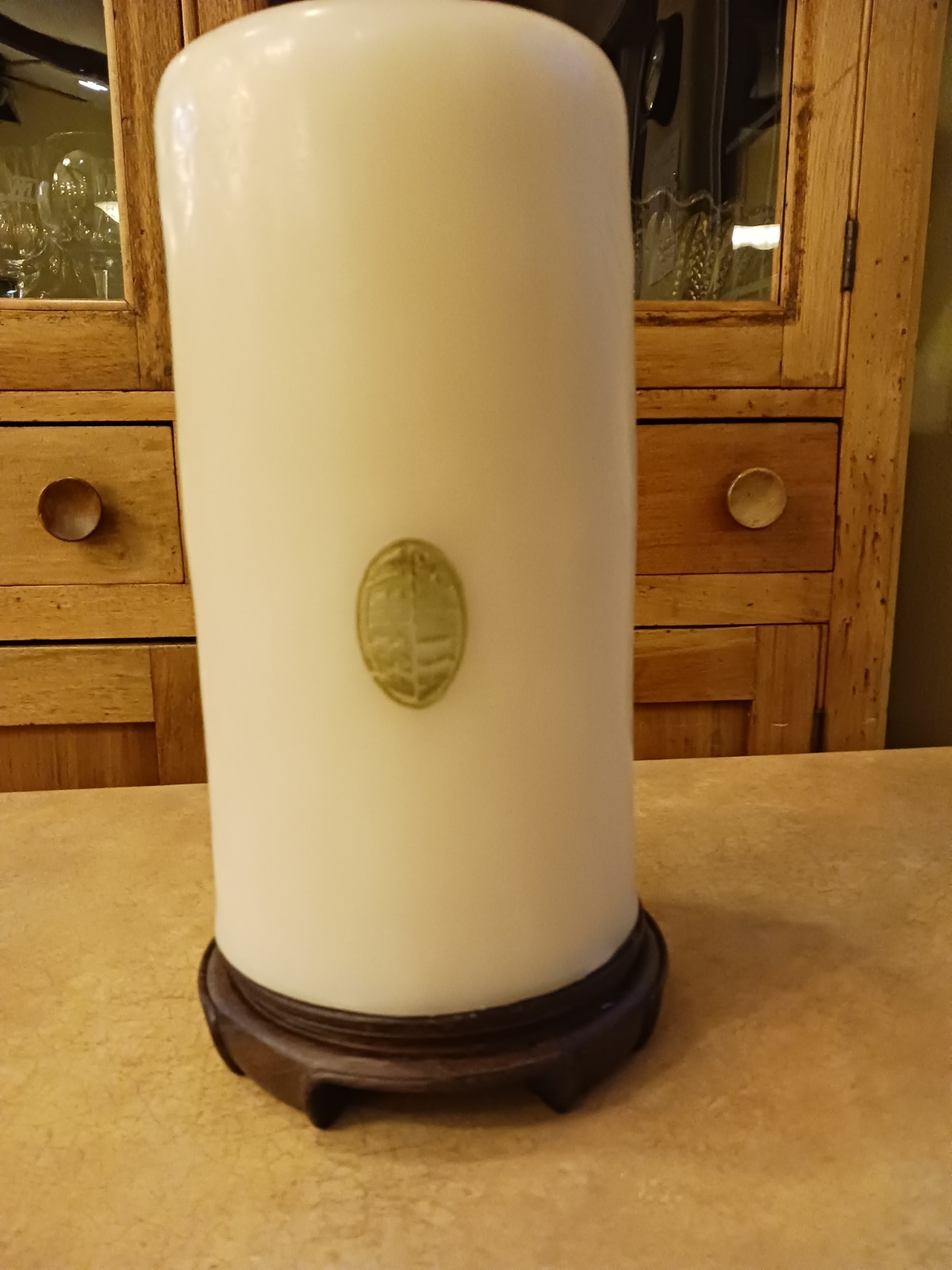 Natural Estate Candle 12 Lbs Oversized Pillar 12×6.5″ Unburned Unscented