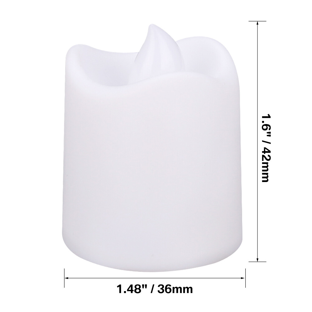 24/48 Pack Flameless Flickering LED Tea Lights Votive Candles Halloween Decor