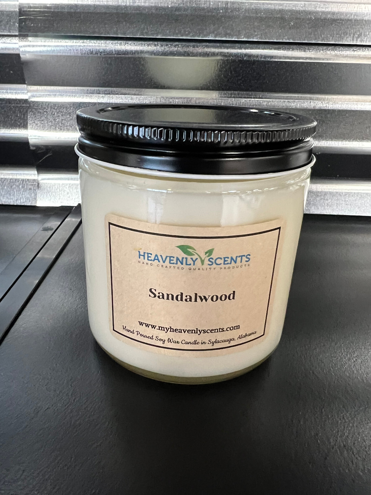 16 oz Salsa Jar Soy Wax Candle, Double Wicked, Strong Scented, Heavenly Scents