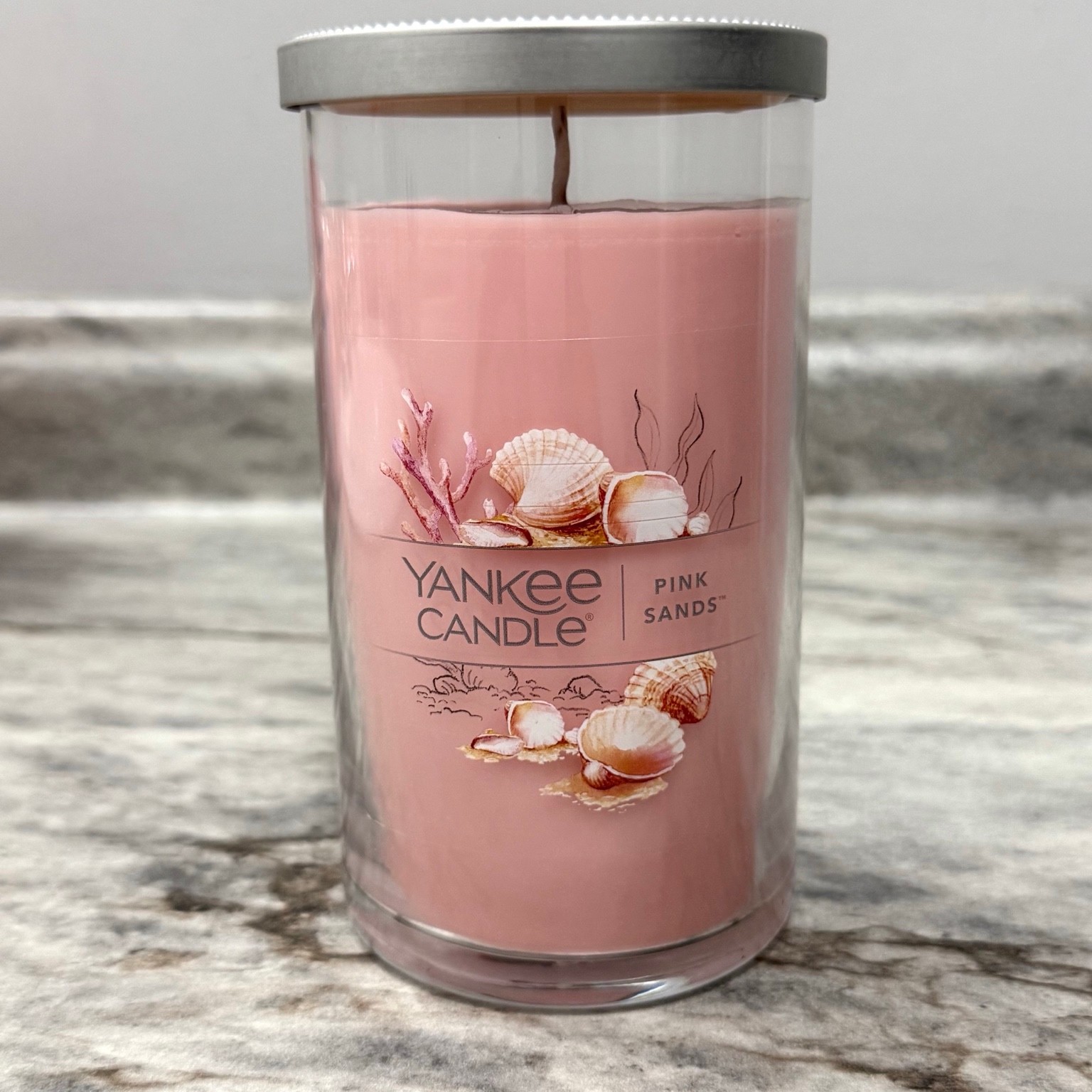 Yankee Candle Pink Sands 14.25oz Medium Jar Candle NEW Beach Scent Fast Shipping