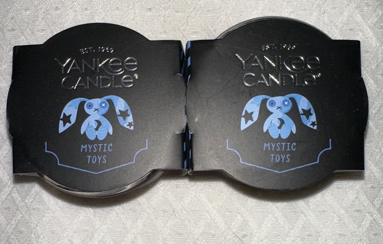 Yankee Candle Mystic Toys 1.3 oz Small Mini Glass Candle Set of 2 Halloween NEW