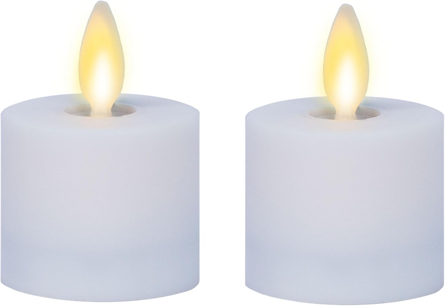 Moving Flame LED Flameless Tealight (1.4″ X 2″) Remote Ready Battery Operated Pl