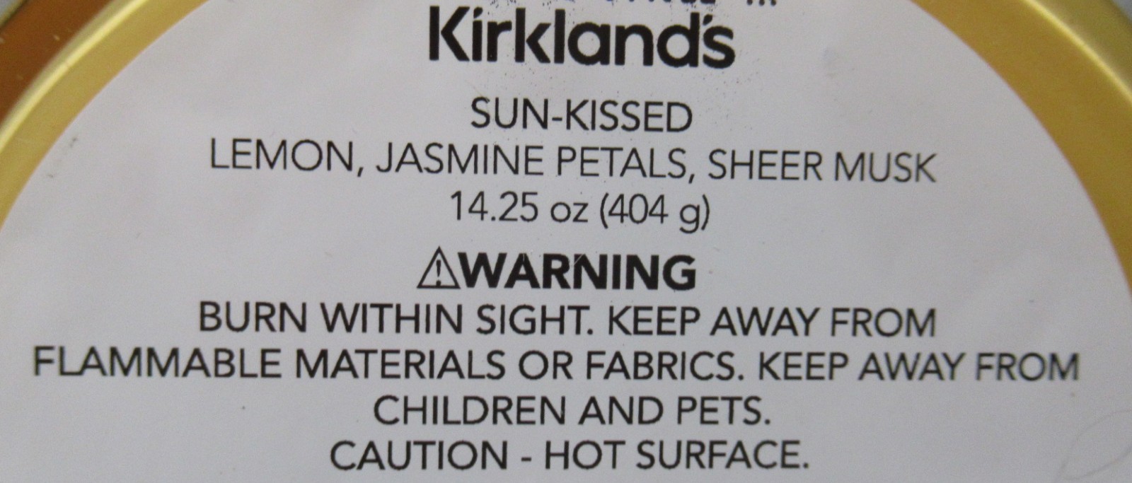 Kirkland’s 14.25 oz Large Jar 3-Wick Candle Natural Wax Blend SUN-KISSED set 2
