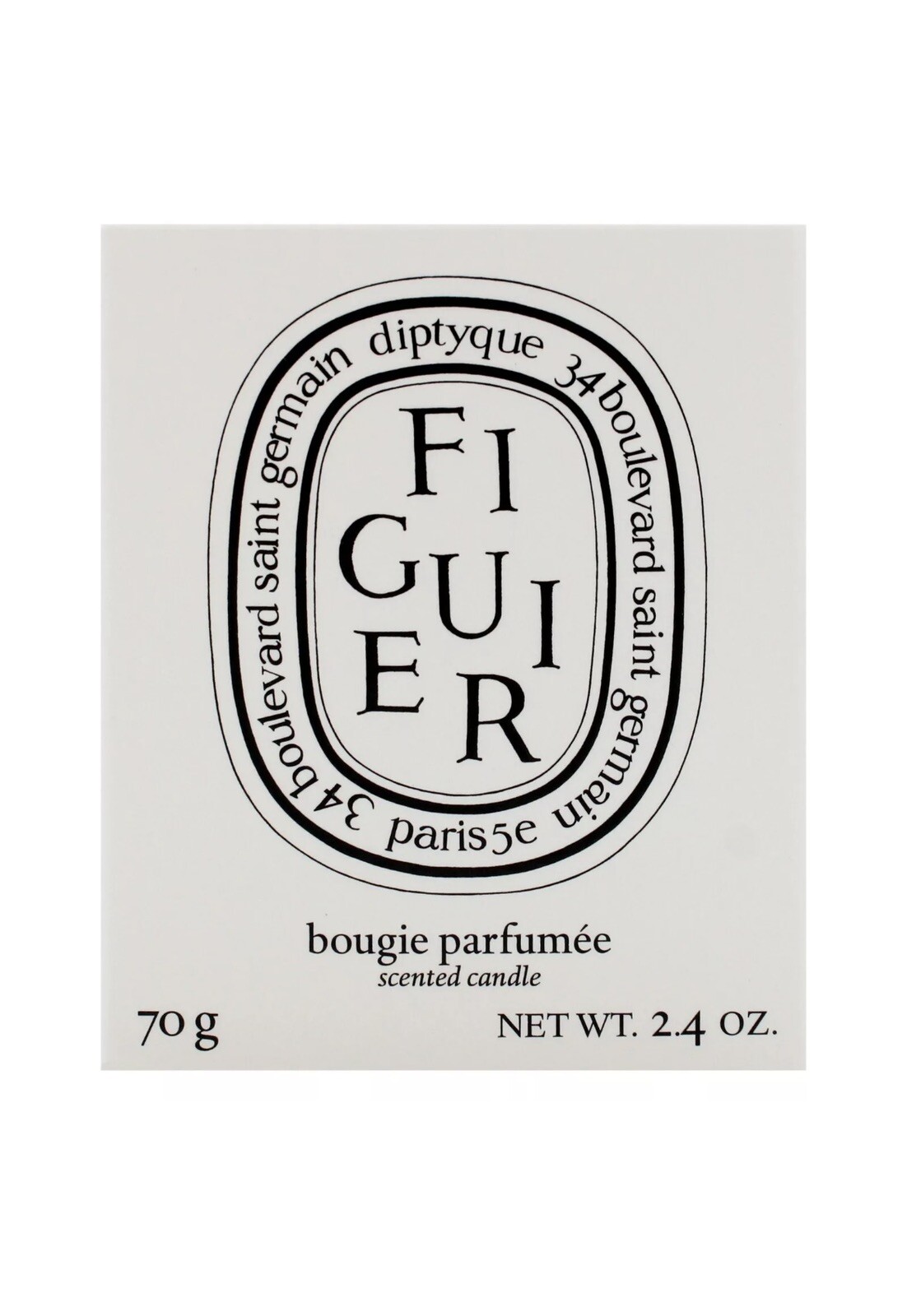 DIPTYQUE FIGUIER Fig Tree Scented Candle 2.4 oz/70 g, 20 Hr Burn Time NEW IN BOX