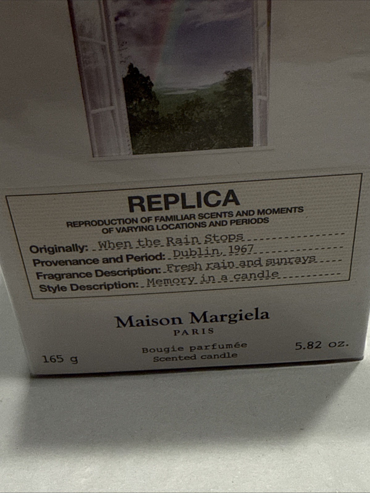 Maison Margiela REPLICA ~When The Rain Stops ~ Candle 5.8 oz (165g) New Sealed