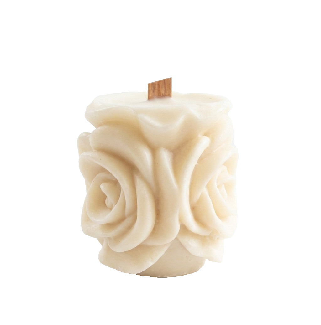 ROSE PILLAR CANDLE – ROSE SCENTED