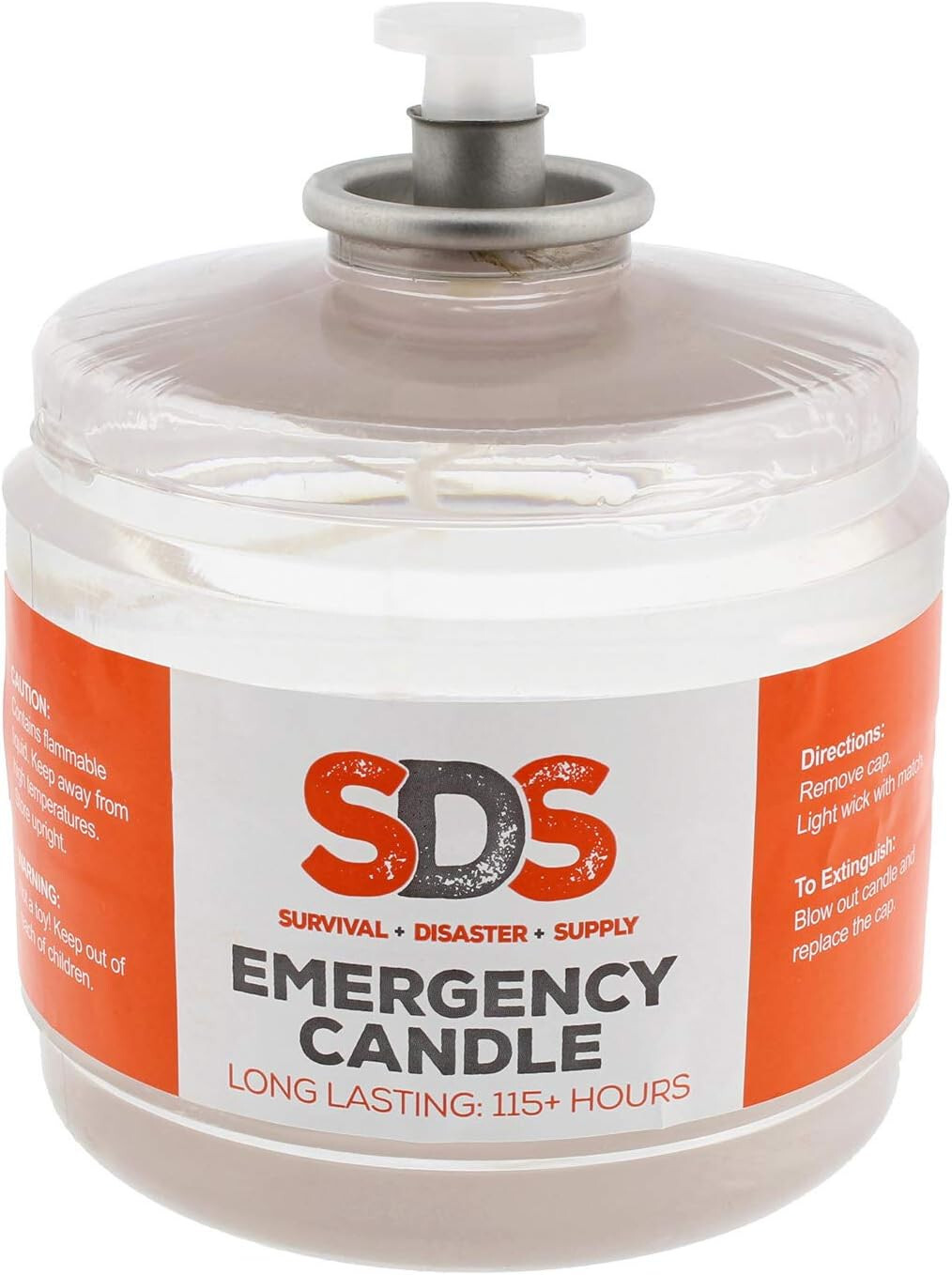 115 Hours Candle Safe Clean-Burning Odorless & Smokeless Emergency Long Term Use