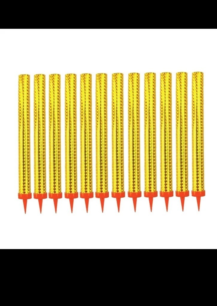 Birthday Candles for Cake topper, Parties, Weddings, Color Flames, 12PCS