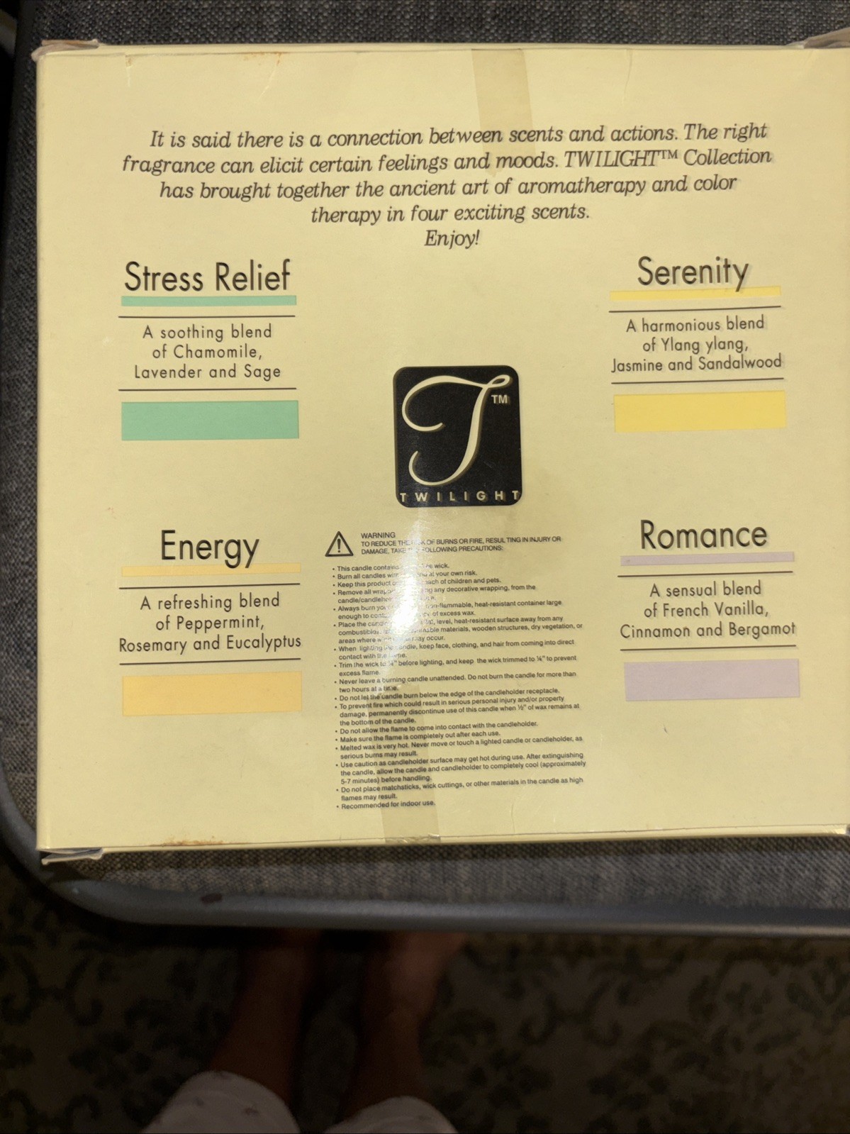 Aroma Therapy Candle Set.