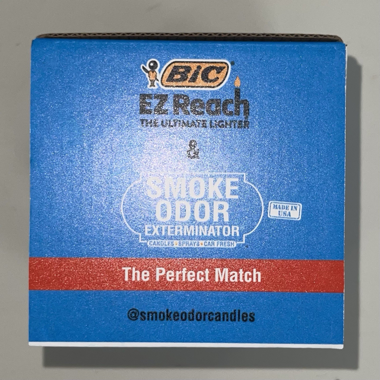 BiC EZ Reach Lighter & Smoke Odor Exterminator X MR. Vapor Candle Bombsicle 13oz