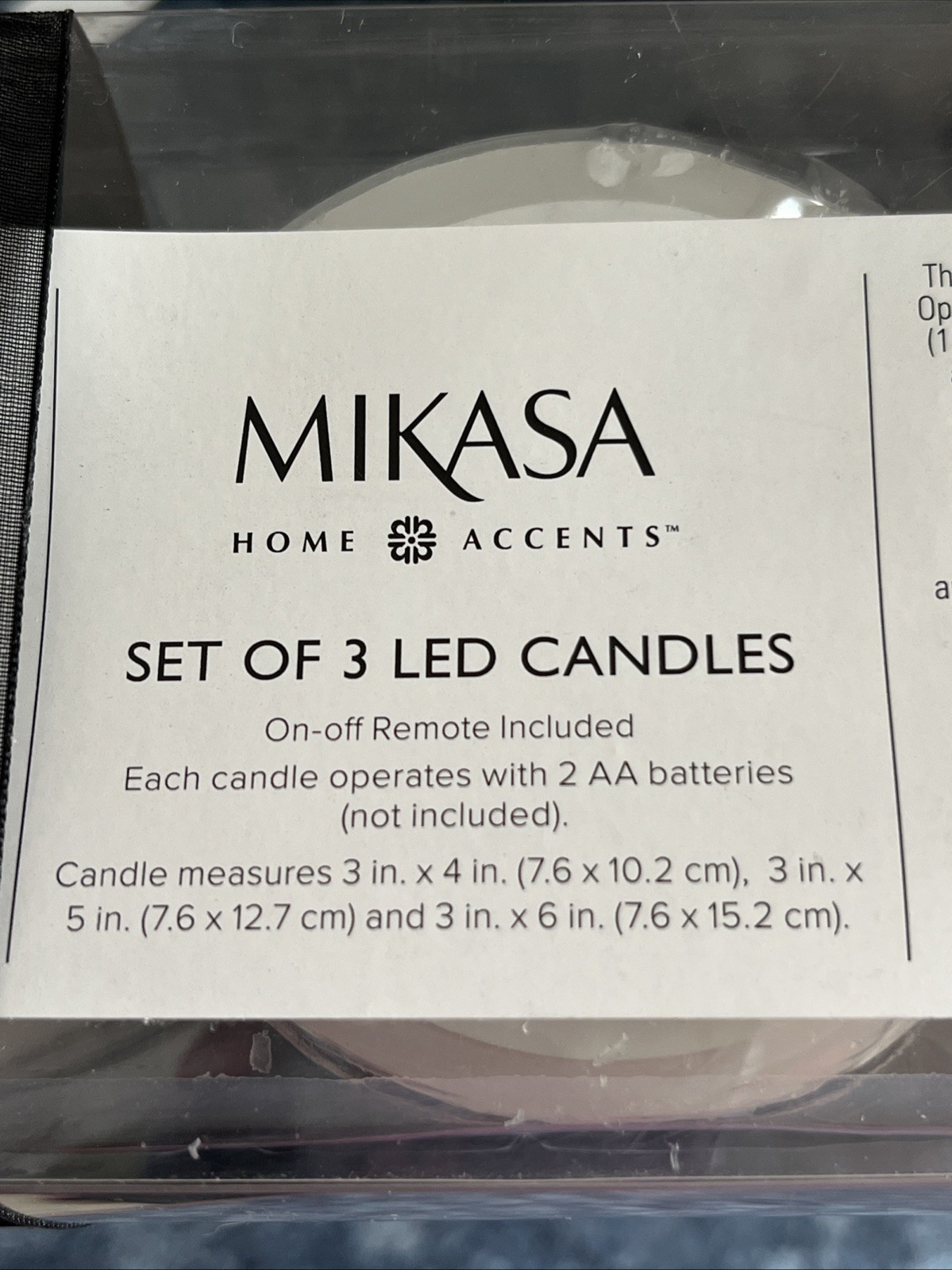 MIKASA Gift Set of 3 HALLOWEEN Autumn/Fall Pumpkin Led Candles With Remote