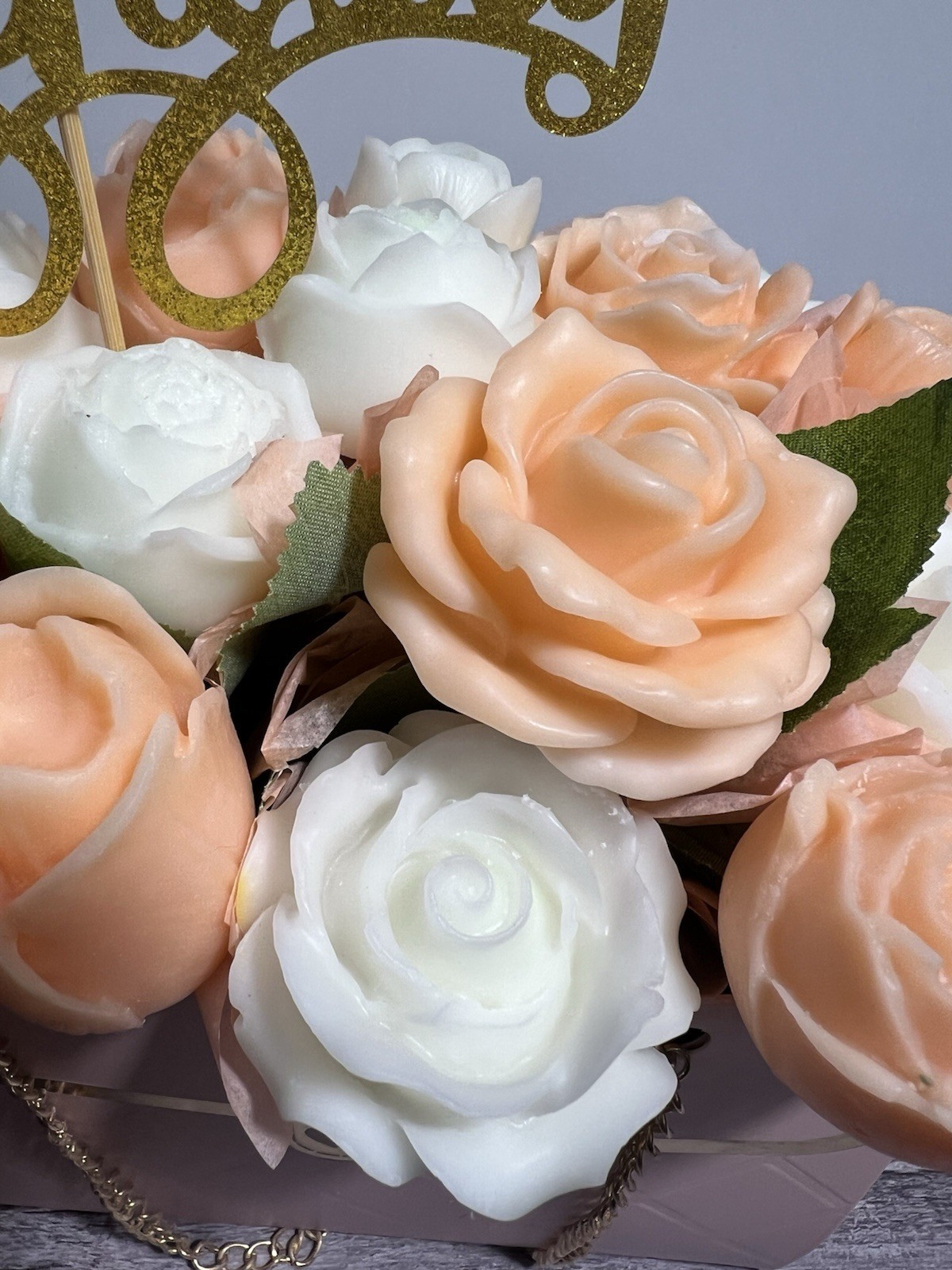 Birthday Gift Wax Melt Flower Bouquet Handmade Scented Floral Gift for Her