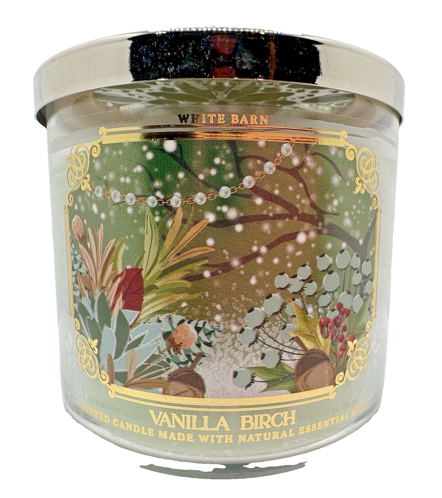 Bath & Body Works Vanilla Birch Candle 3 Wick 14.5 Oz