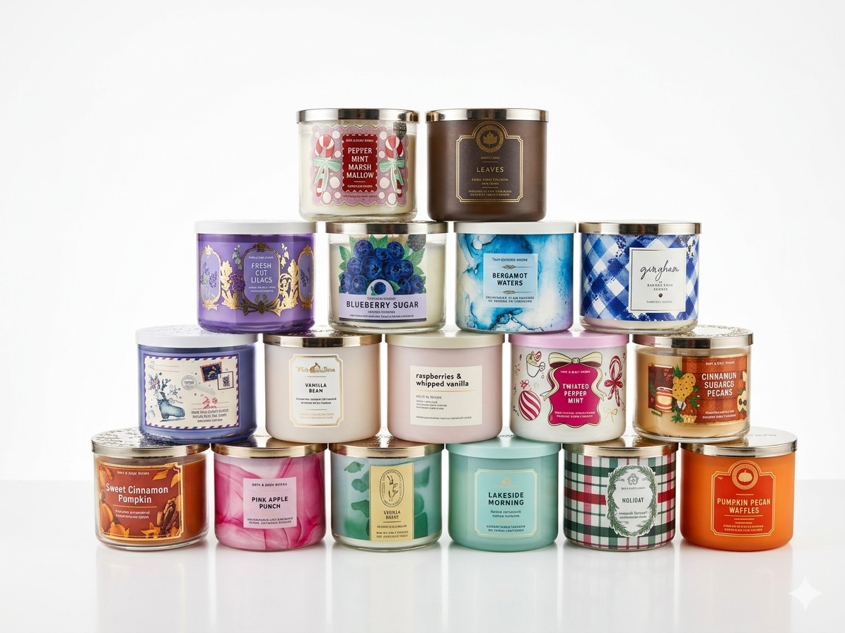 NEW! Bath and Body Works 3 Wick Candle Multiple Scents to Choose From!