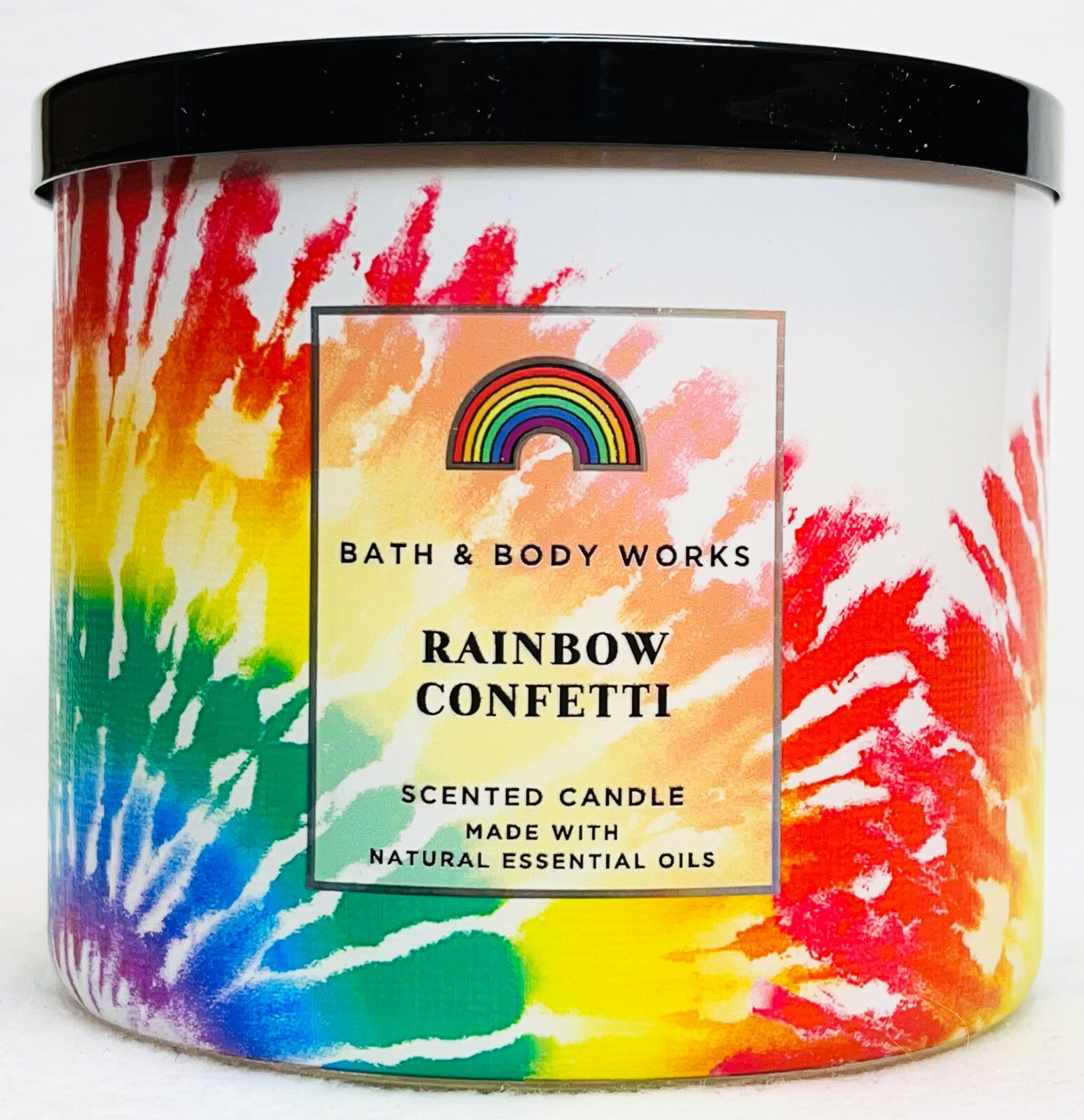 1 Bath & Body Works RAINBOW CONFETTI Large 3-Wick Candle 14.5 oz