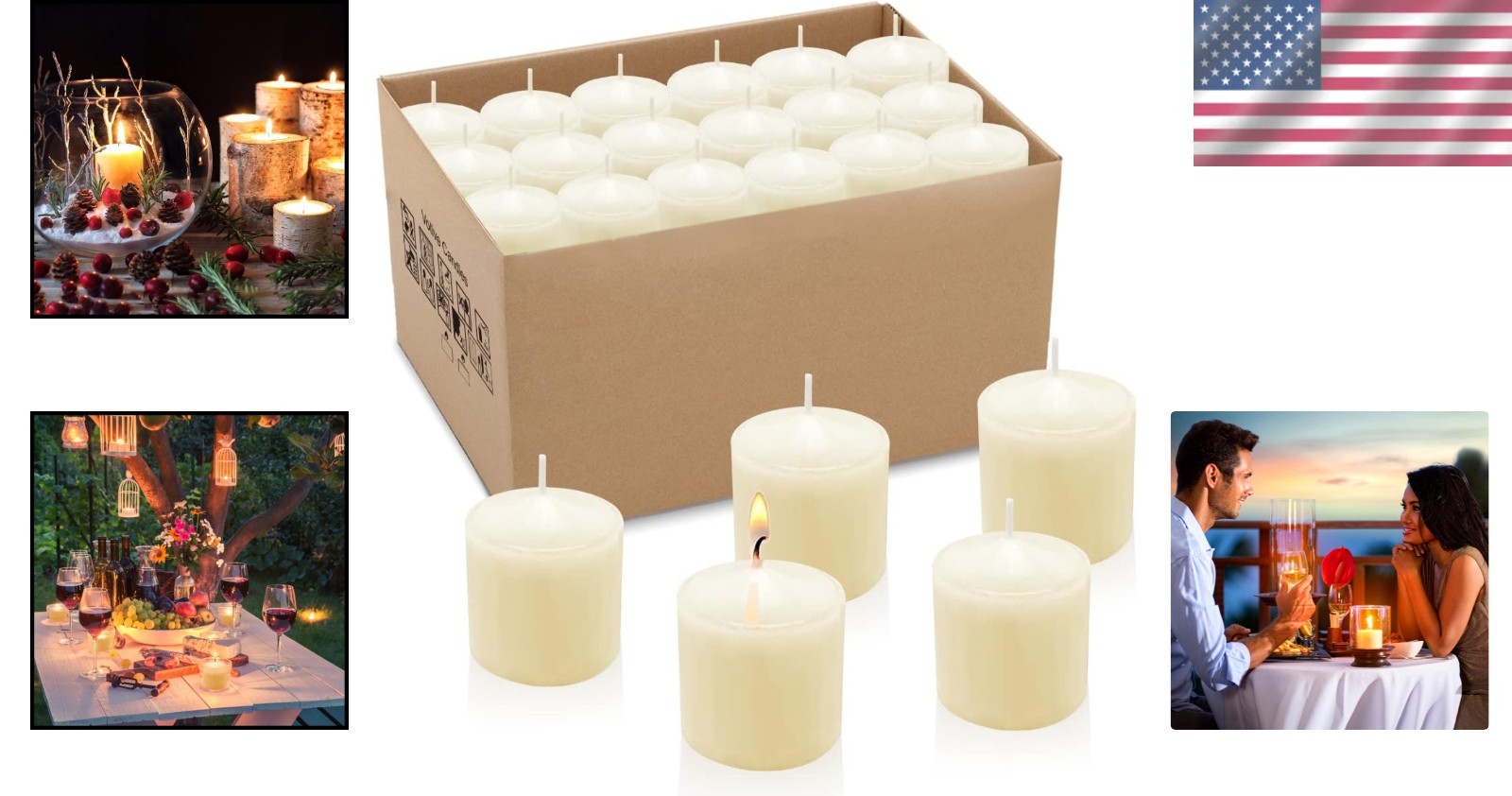 10 Hour Ivory Votive Candles – 36 Pack Unscented Elegance for Any Occasion