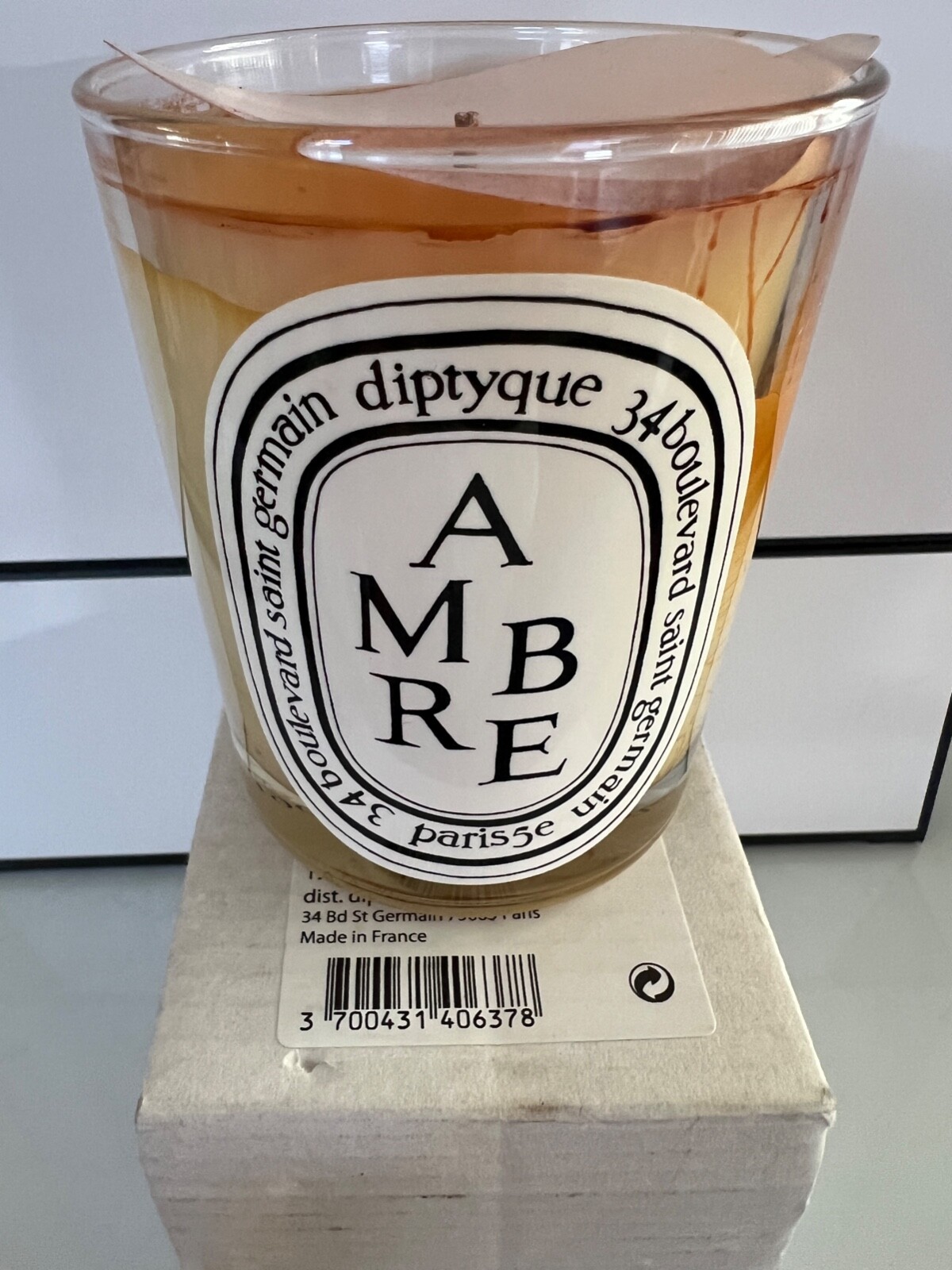 NIB DIPTYQUE Ambre (Amber)Scented Candle,6.5oz Burns Up To 60 Hrs Made In France