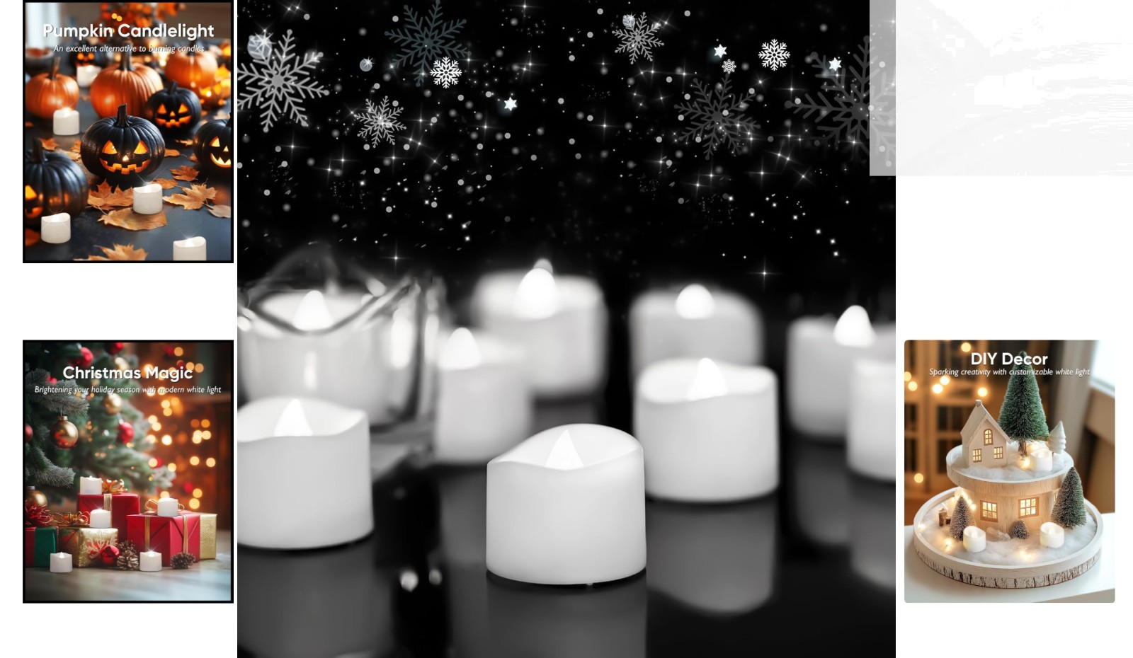 Elegant 24 Flameless Tea Lights – 200+ Hour Battery Life for Every Occasion