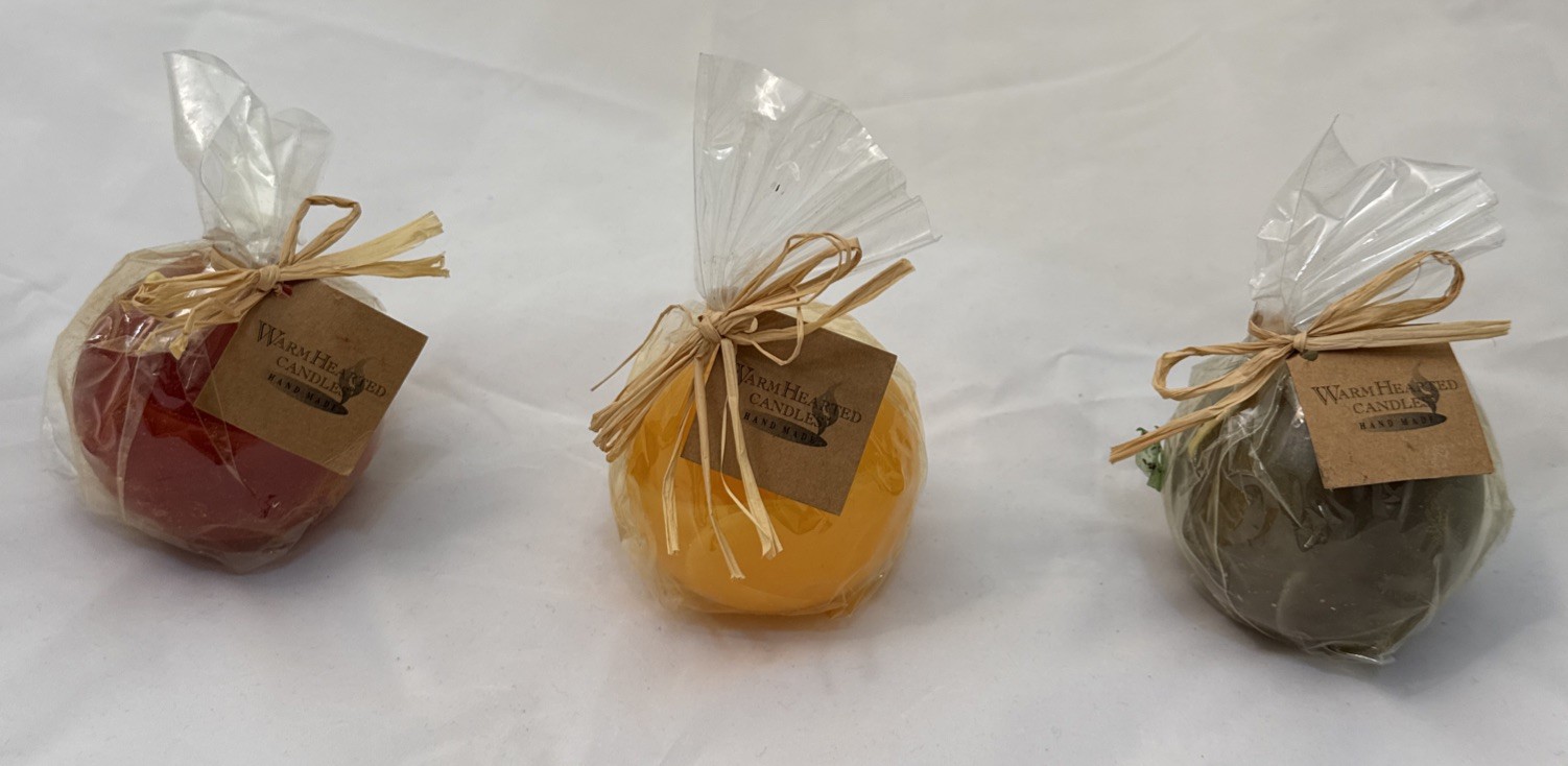 Hand Made 3 Inch Candles From Thailand Set Of 3 New Sealed