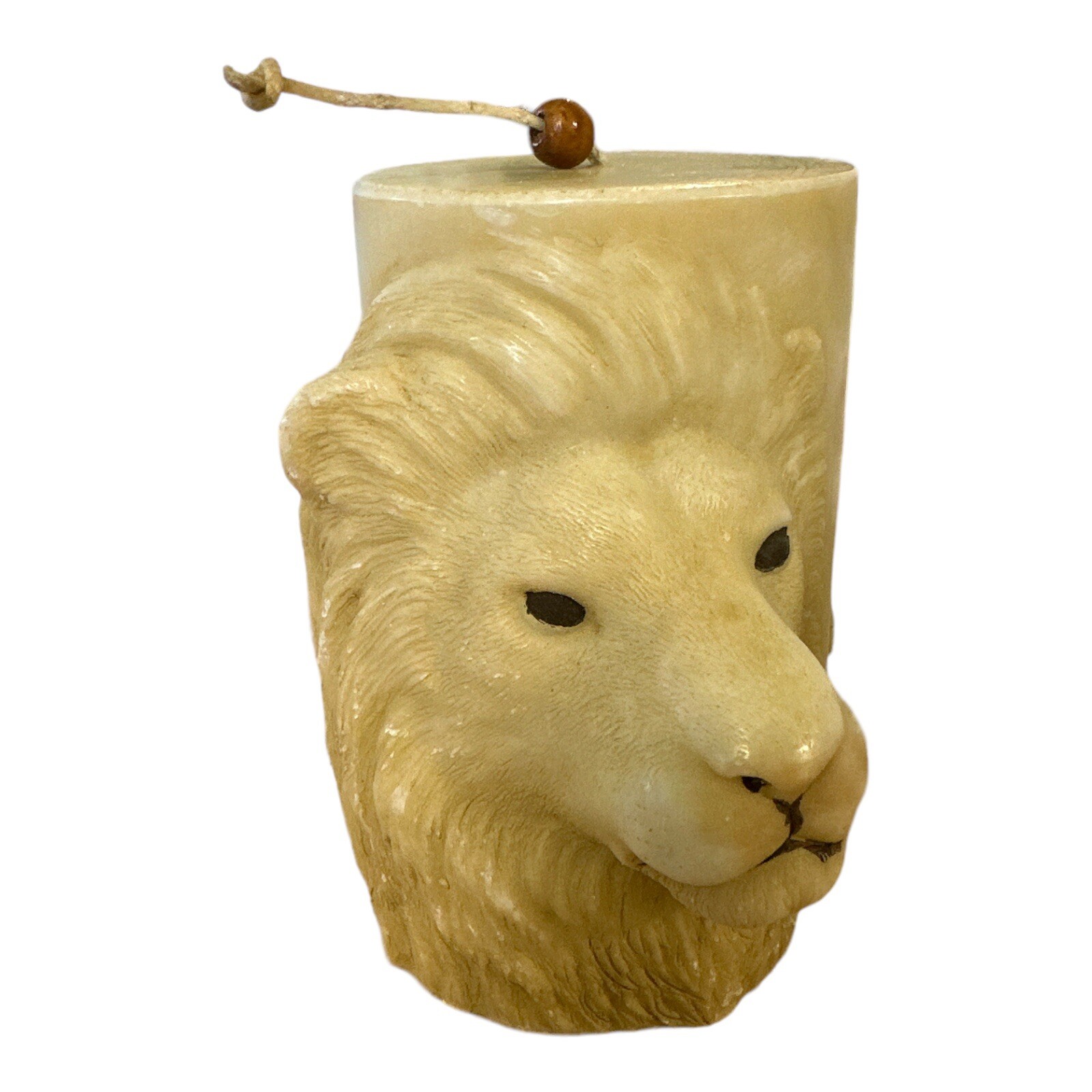 Animal Spirits Handcrafted Lion Pillar Candle Lioness Cub 5.5” It/523