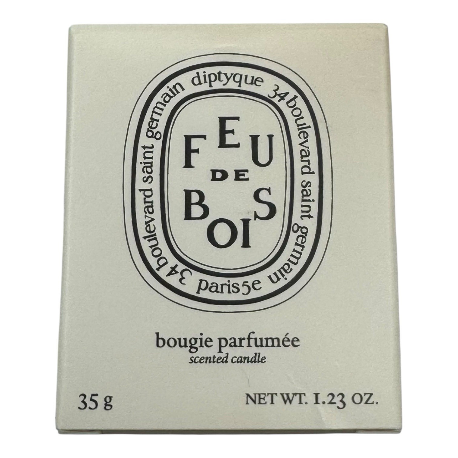 Diptyque Feu De Bois Candle 1.23oz/35g MINI TRAVEL SIZE Wood Fire NEW IN BOX