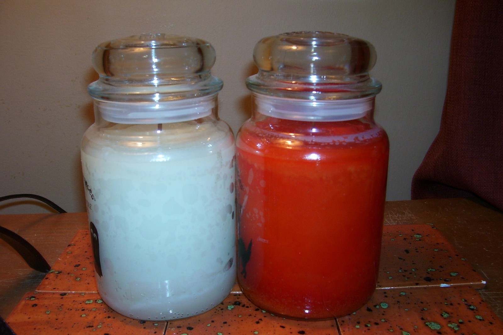 yankee candle 2-22oz JARS BOO! + TRICKY