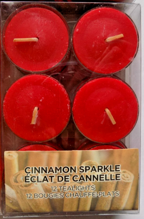 ASHLAND Tealight CANDLES 4 Packs Cinnamon Sparkle & Spiice Pumpkin Spice Chai