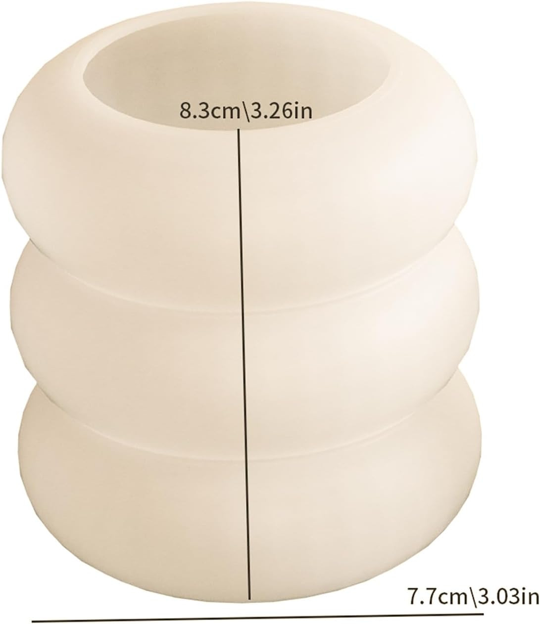 3 Pack round Cylinder Multiple Size Cylinder Candle & Resin Mold – Resin Casting