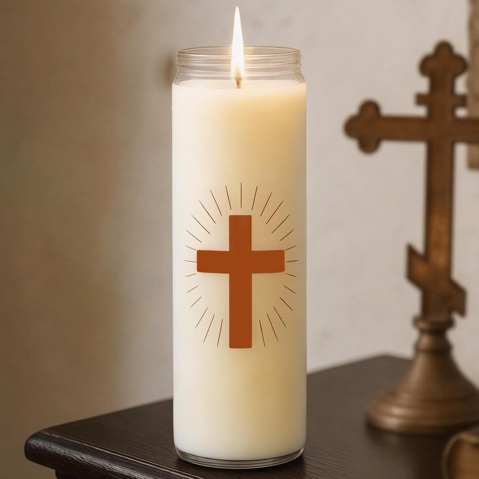 1 Pack Natural Soy Prayer Candles 9 Day Devotional Catholic Vigil Church Candle