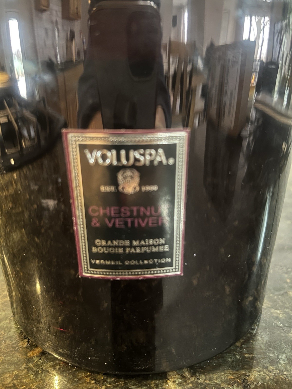 Voluspa Chestnut & Vetiver candle 36oz Grande Maison Vermeil RETIRED HARD TO FND