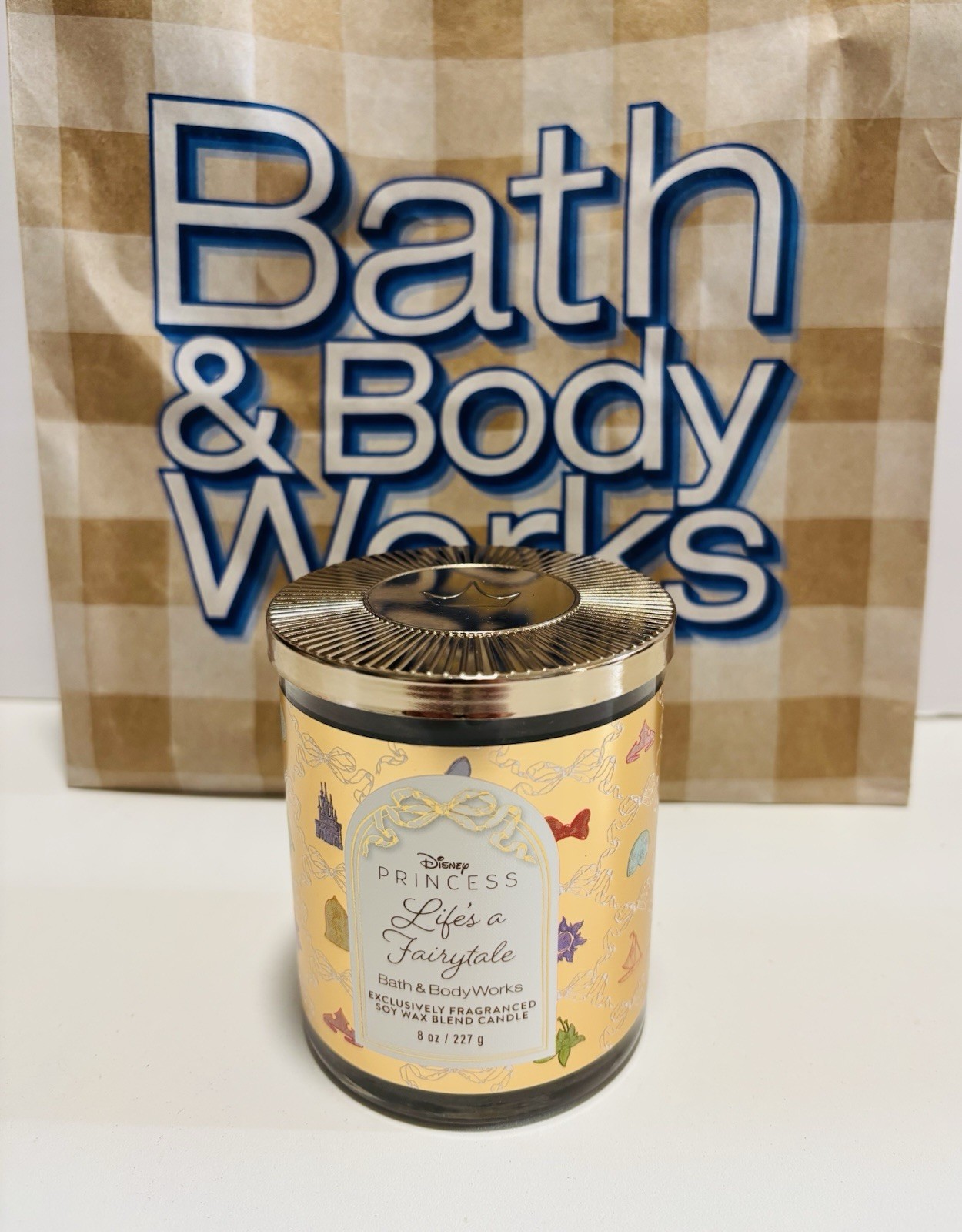 NEW! Bath & Body Works Disney Princess LIFE’S A FAIRYTALE Single Wick Candle 7oz