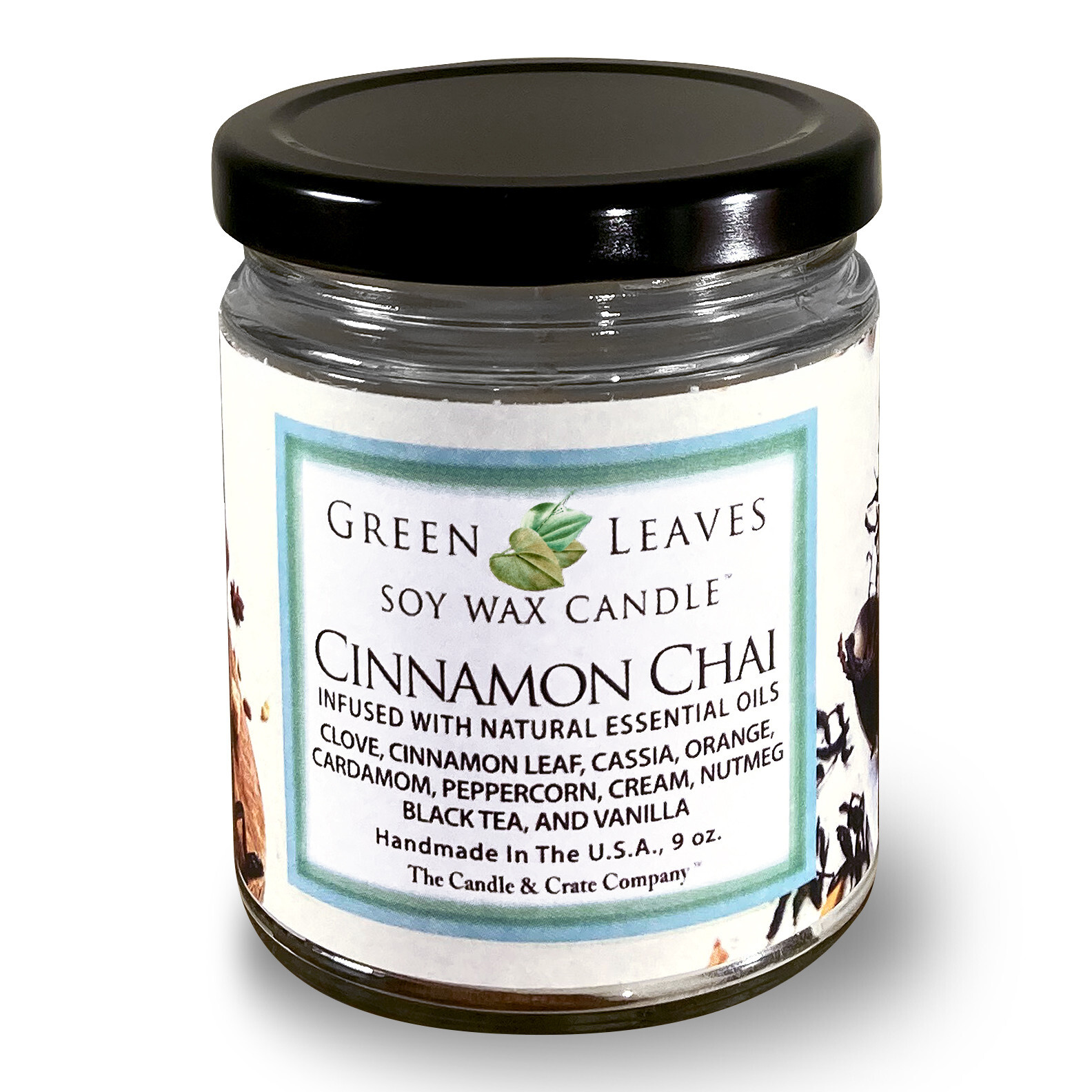 Cinnamon Chai Scented Candle, Home Fragrance, Gift for Her, Fall Winter Candle