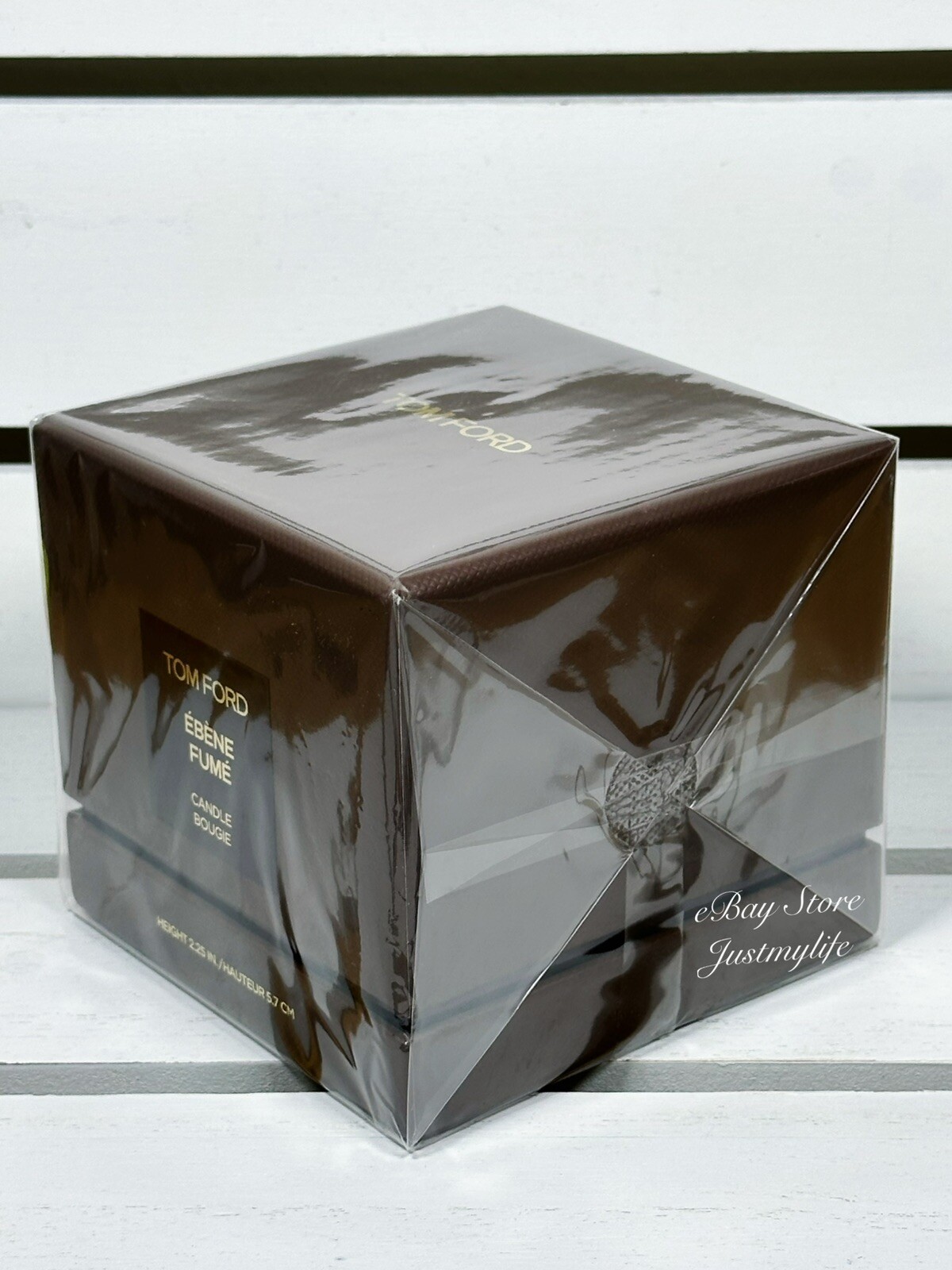Tom Ford Ebene Fume Home Perfume Candle Bougie, Height 2.25 In, New Sealed Boxed