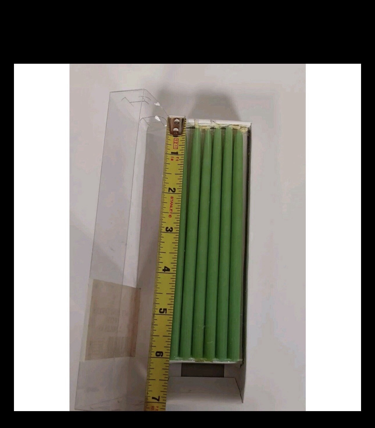 Lot of 3 Target Mini Candle Tapers 2004 Green White 6″ w/Cube Holders