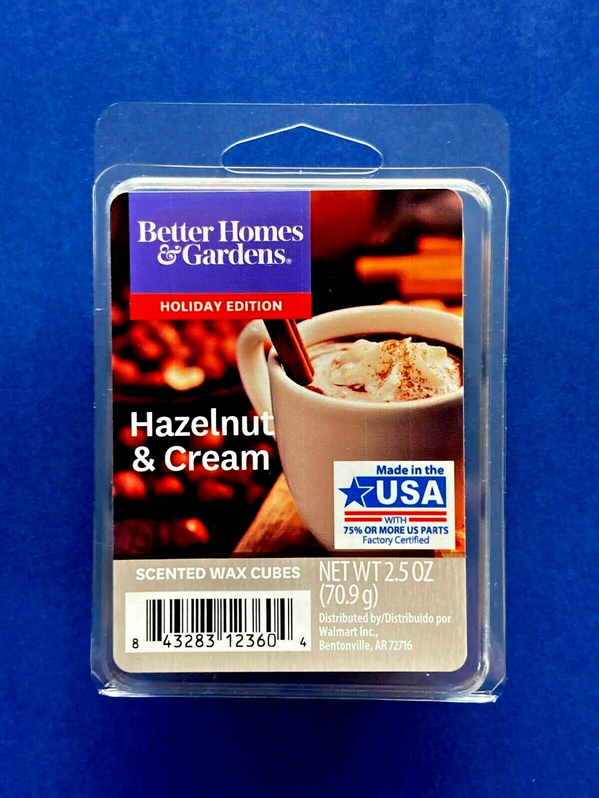 Better Homes and Gardens 3 PACKS Scented Wax Cube Hazelnut and Cream 6-Count