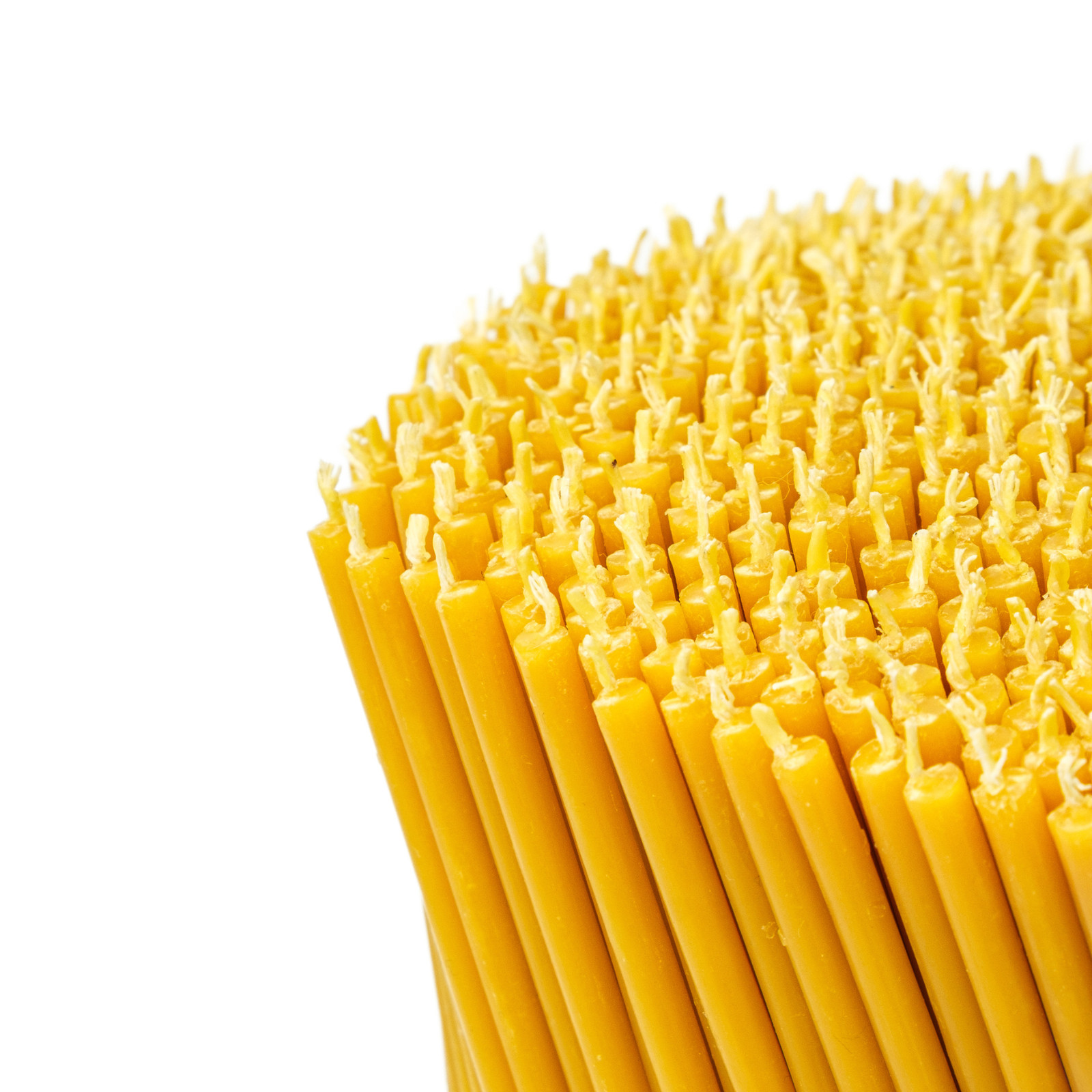 Pure Beeswax Candles 6.3″ Thin Taper 0.2″ Church Orthodox 50 Pack