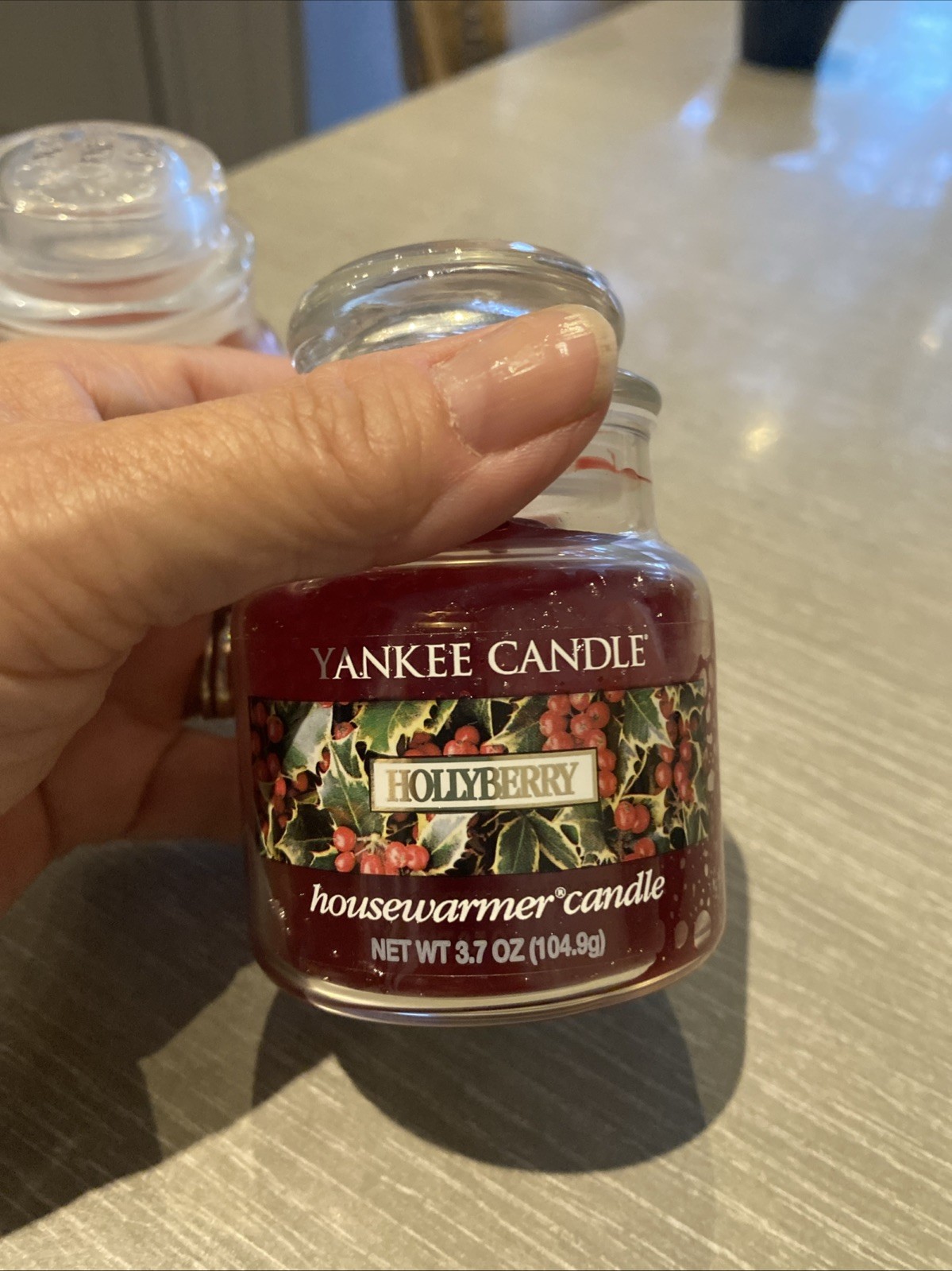 LOT 3 YANKEE CANDLE Harvest Cinnamon Toast Hollyberry 3.7 Oz Jars
