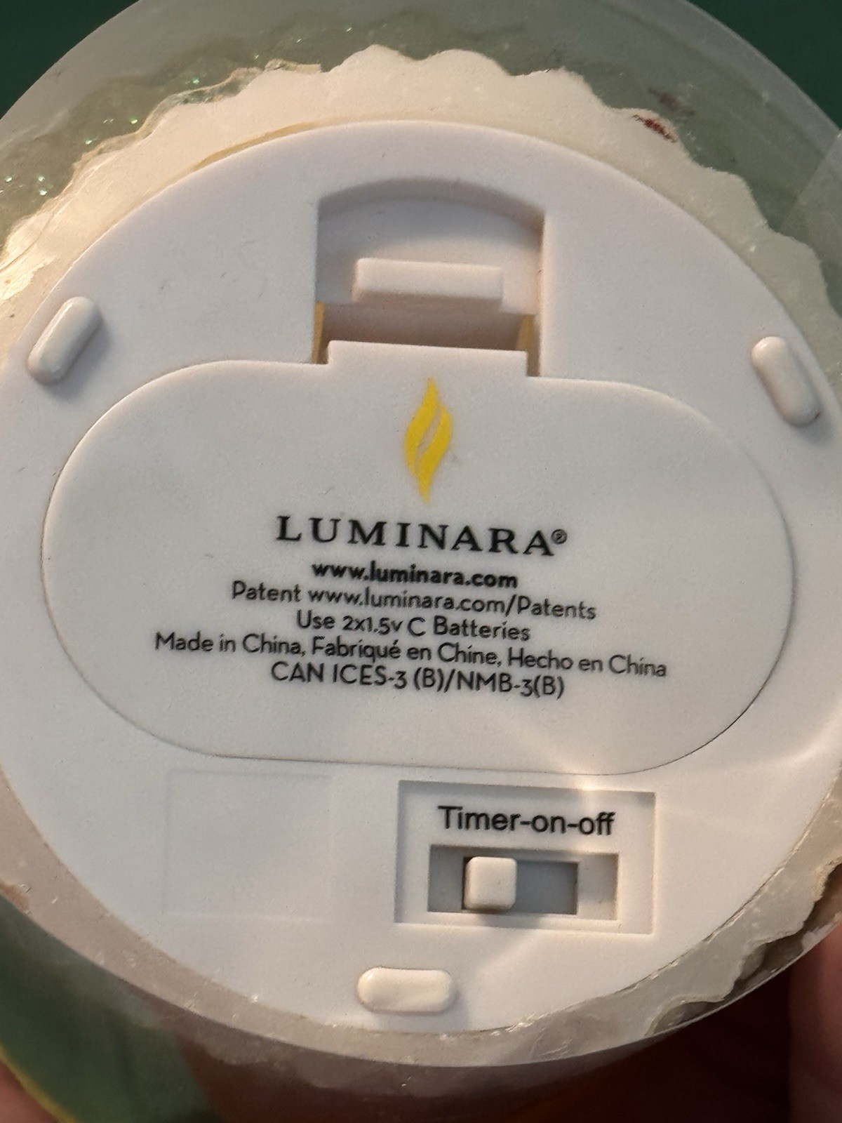 2-Luminara Battery Operated Flameless Pillar Candles Ivory Honeycomb BEAUTIFUL.