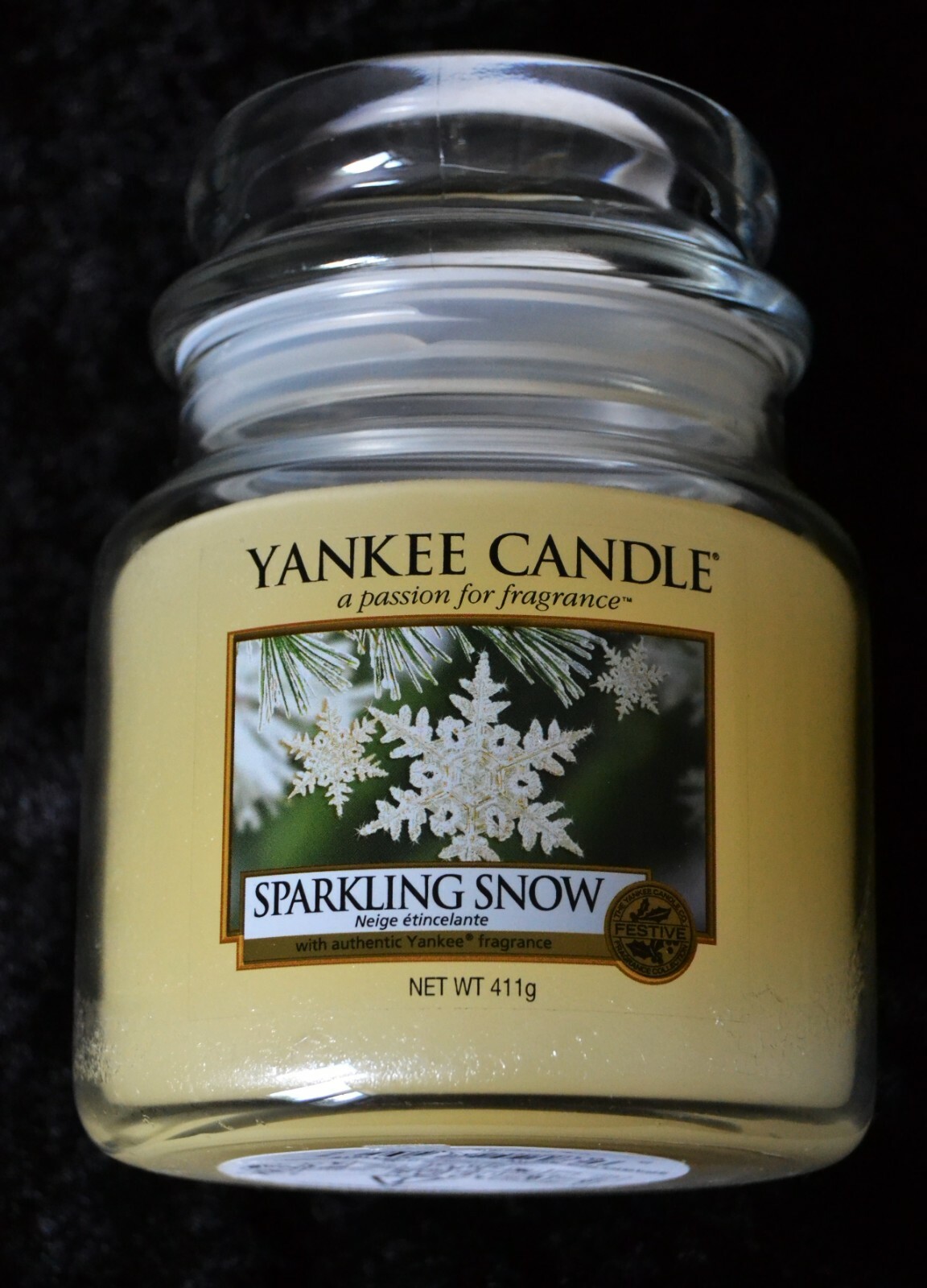 Yankee Candle SPARKLING SNOW, 411g, Rare