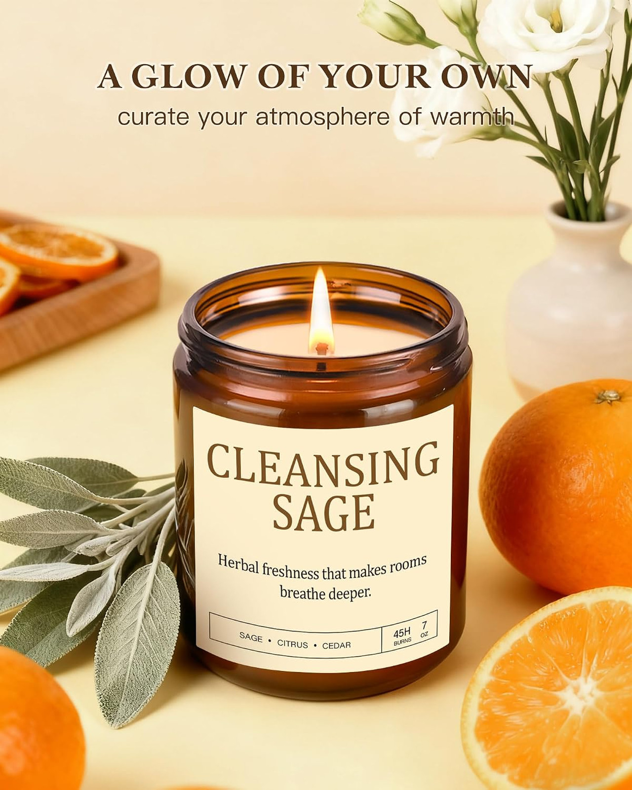 Scented Candles Gift Set, Long Lasting 4 Pack Aromatherapy Candles for Home